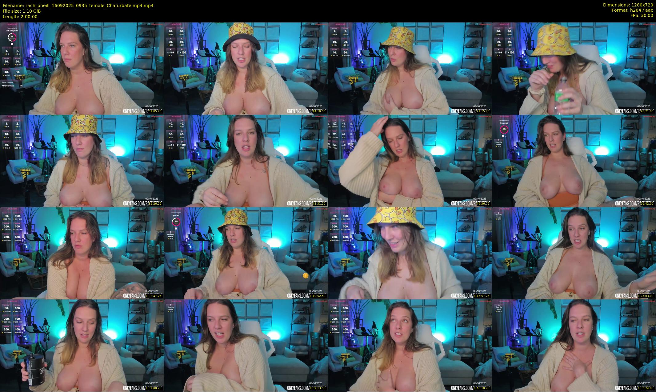 rach_oneill — 120 minute Chaturbate female cam show recording, 720p, Sep 16, 2025