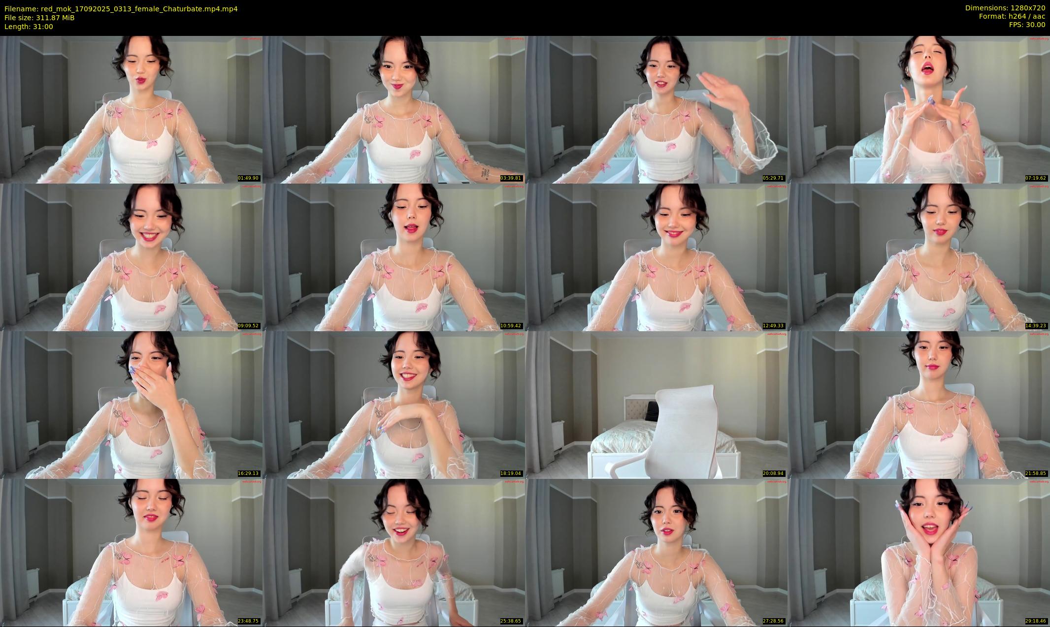 red_mok — 31 minute Chaturbate female cam show recording, 720p, Sep 17, 2025