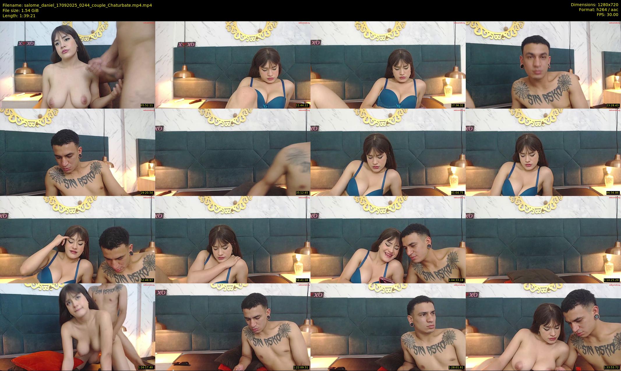 salome_daniel — 100 minute Chaturbate couple cam show recording, 720p, Sep 17, 2025