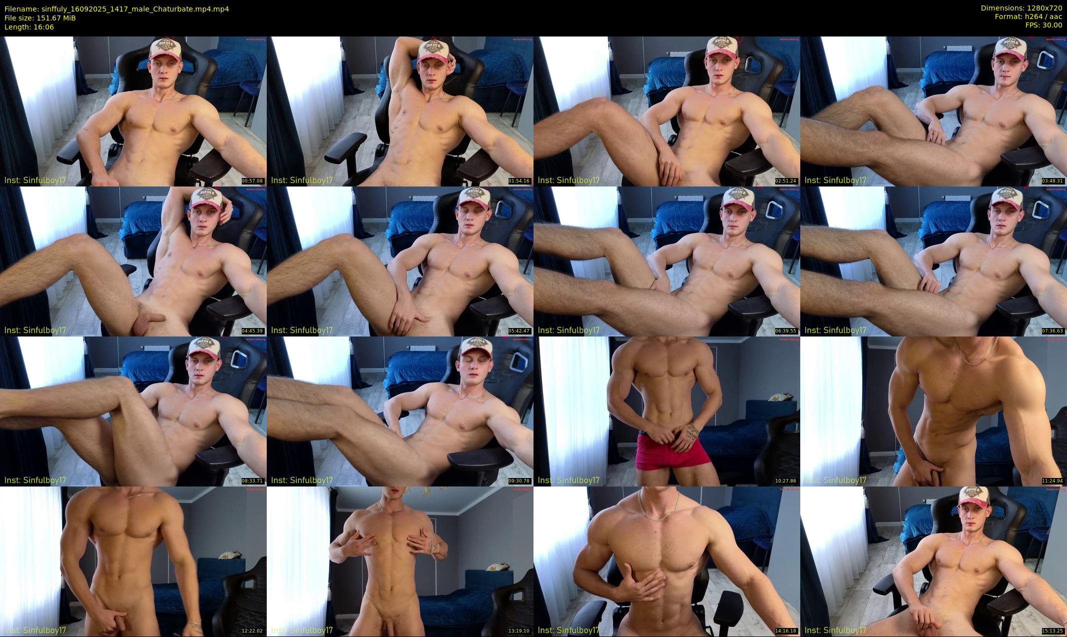 sinffuly — 17 minute Chaturbate male cam show recording, 720p, Sep 16, 2025