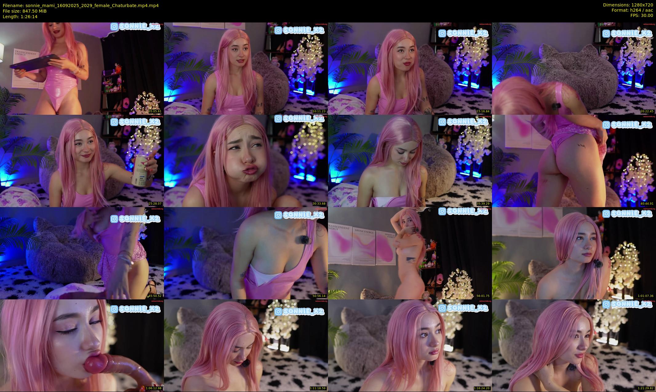 sonnie_mami — 87 minute Chaturbate female cam show recording, 720p, Sep 16, 2025