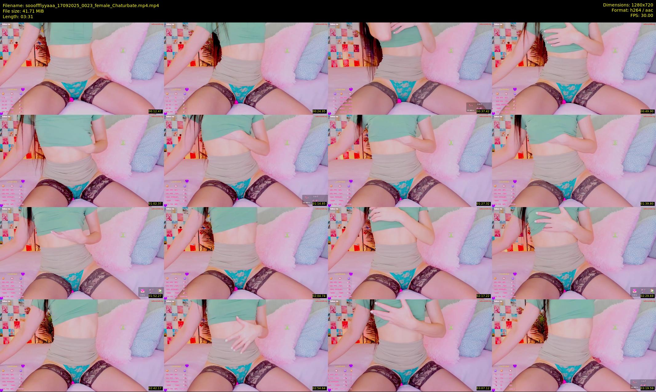 sooofffiyyaaa — 4 minute Chaturbate female cam show recording, 720p, Sep 17, 2025