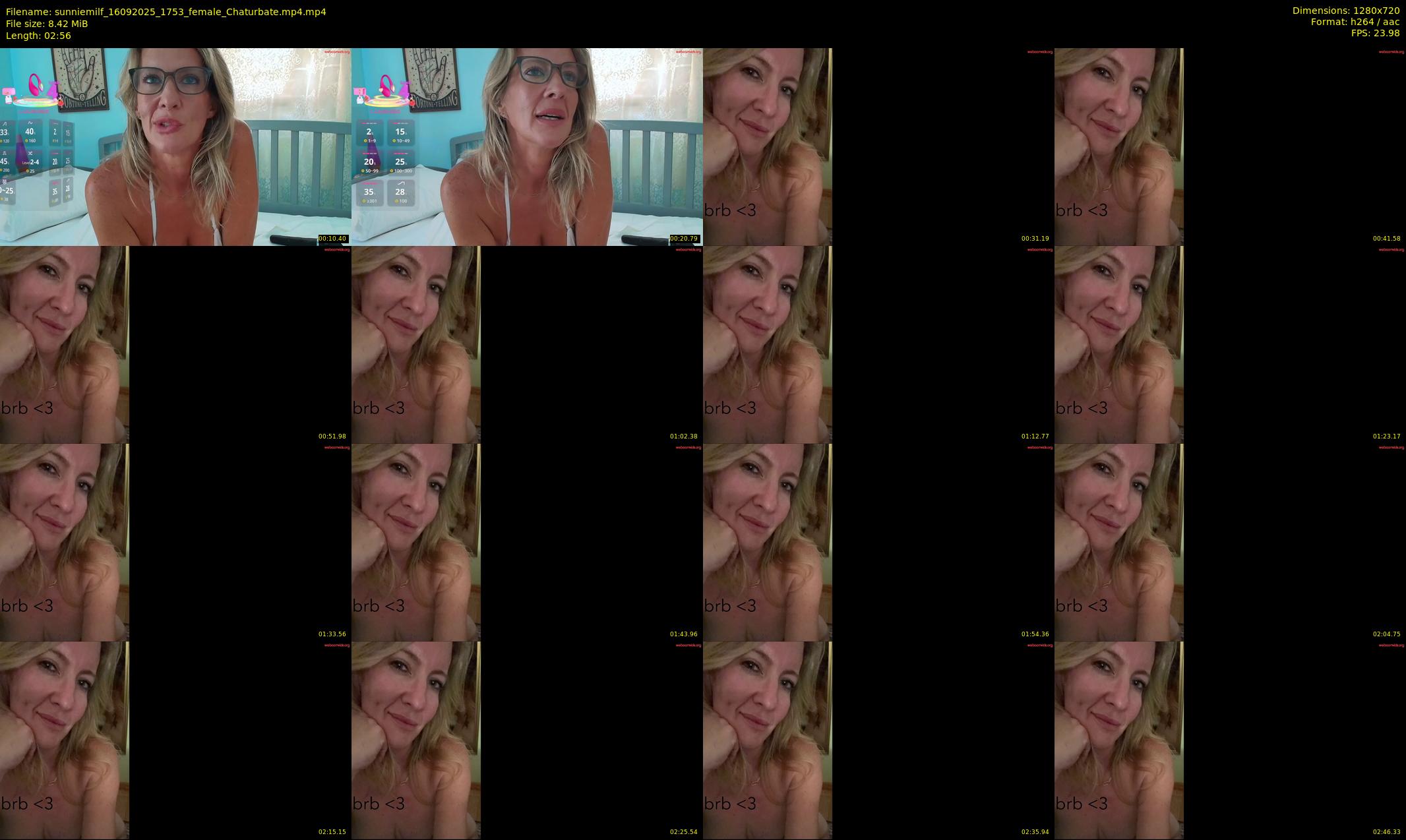 sunniemilf — 3 minute Chaturbate female cam show recording, 720p, Sep 16, 2025