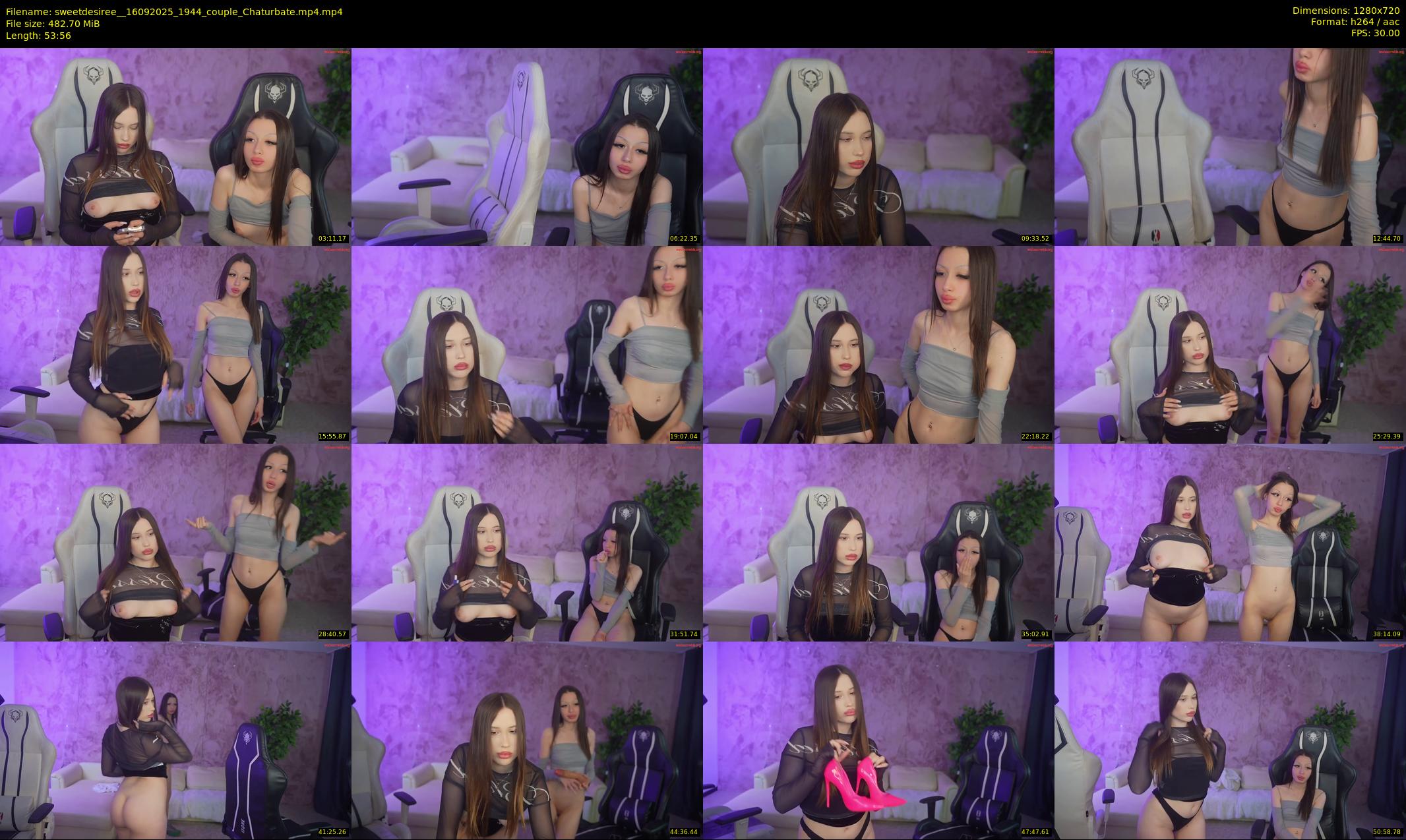 sweetdesiree_ — 54 minute Chaturbate couple cam show recording, 720p, Sep 16, 2025