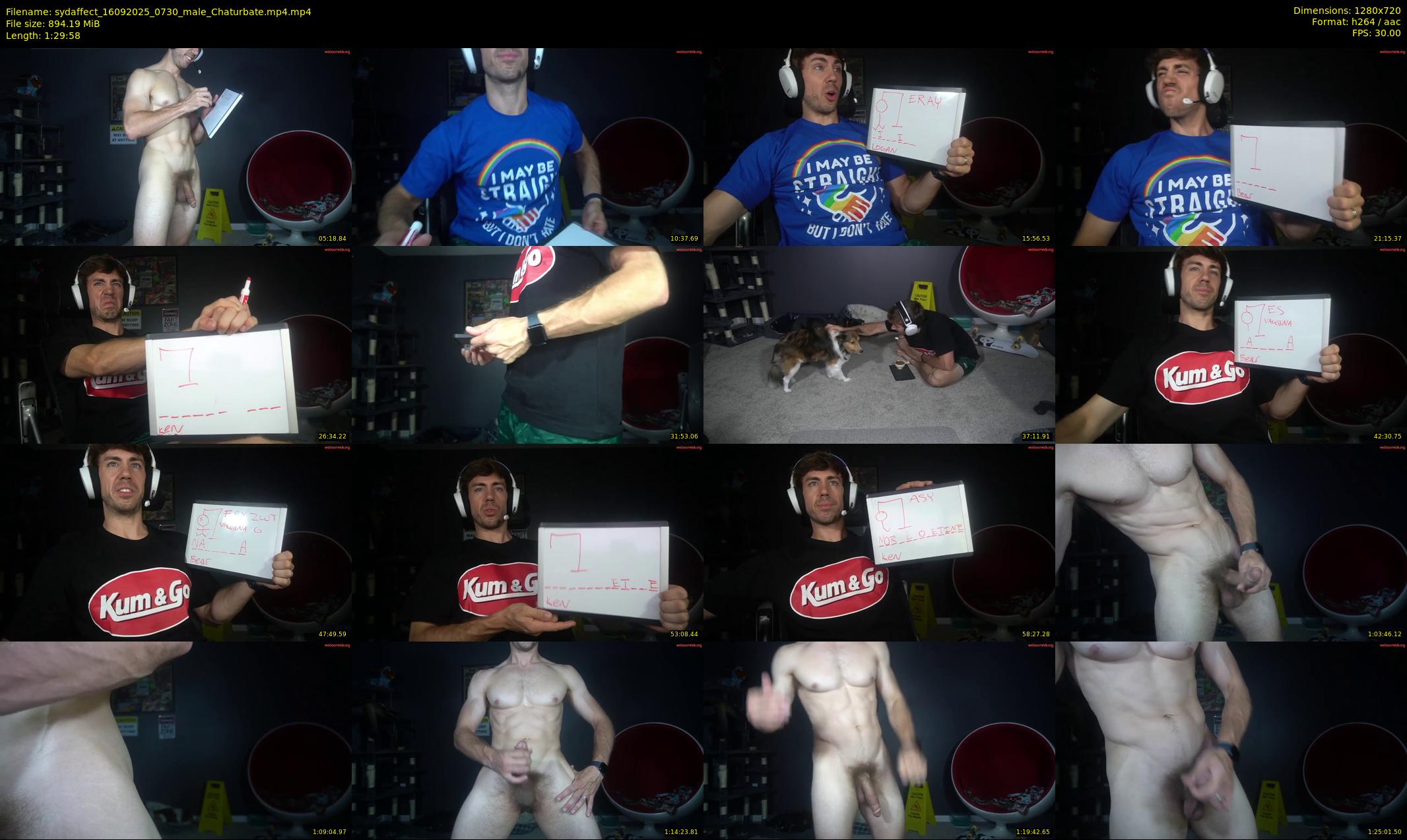 sydaffect — 90 minute Chaturbate male cam show recording, 720p, Sep 16, 2025