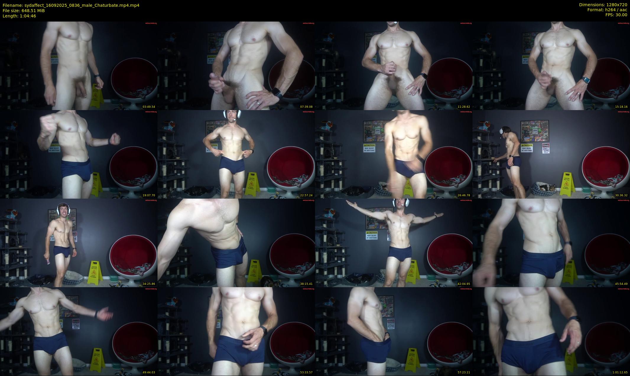 sydaffect — 65 minute Chaturbate male cam show recording, 720p, Sep 16, 2025