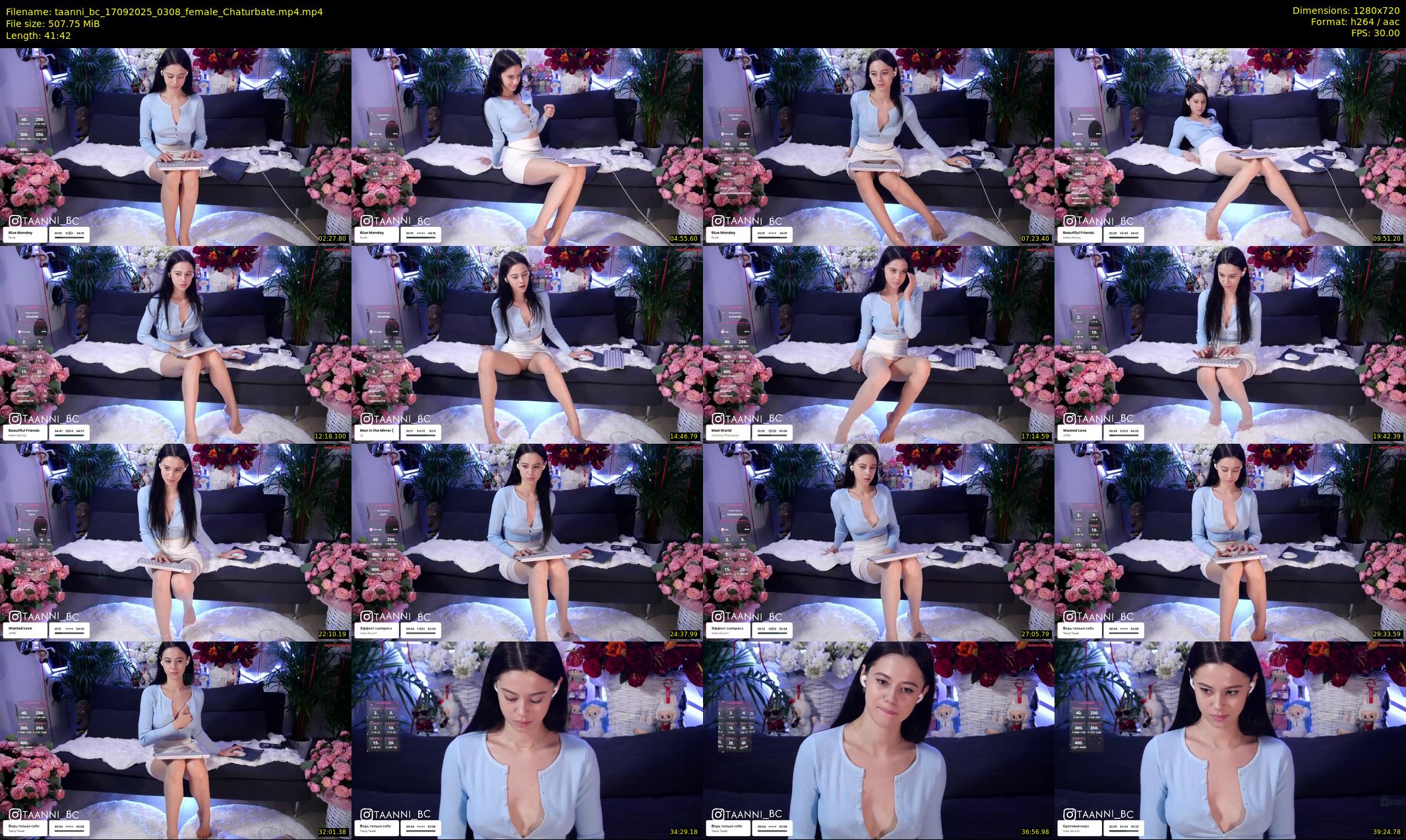 taanni_bc — 42 minute Chaturbate female cam show recording, 720p, Sep 17, 2025