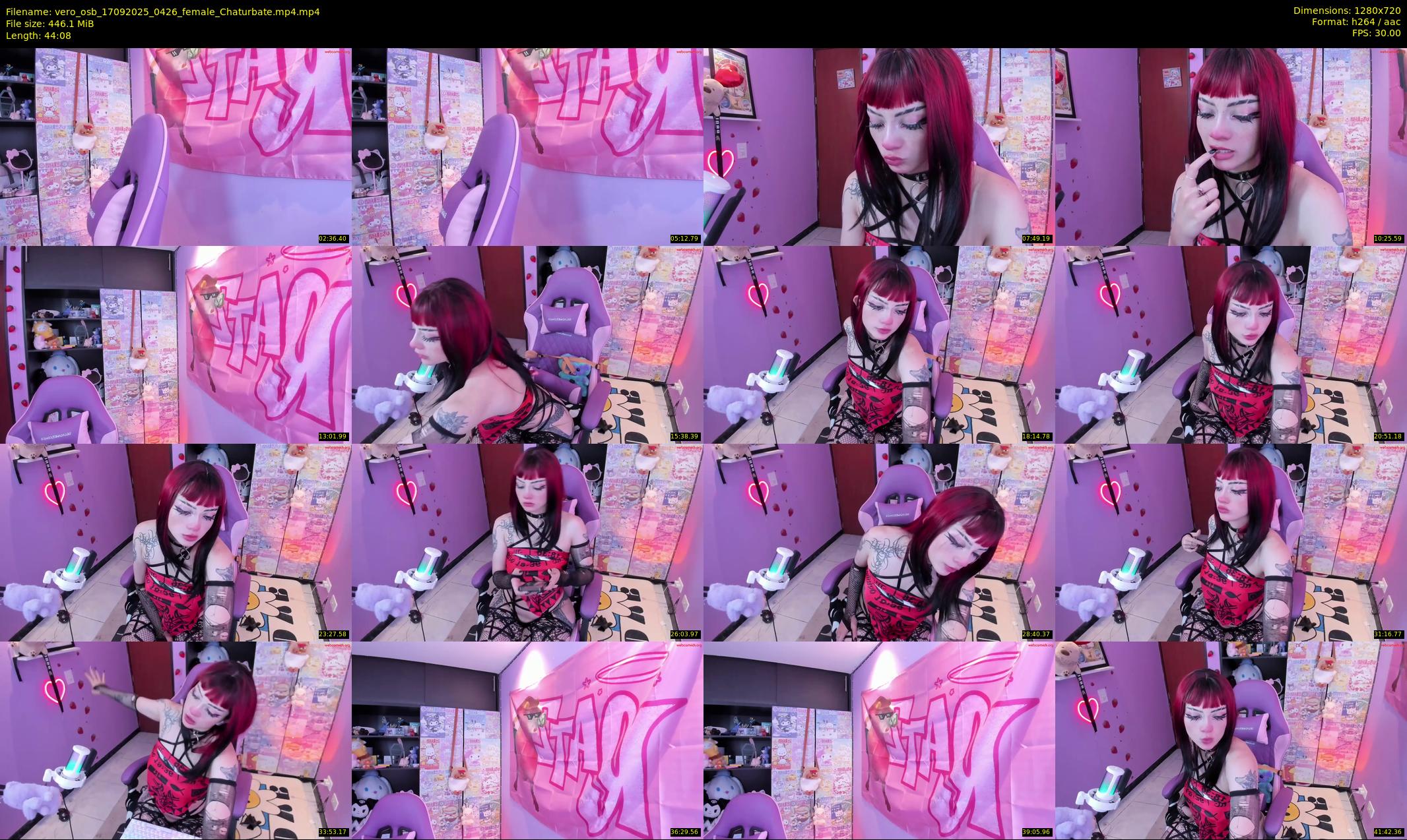 vero_osb — 45 minute Chaturbate female cam show recording, 720p, Sep 17, 2025