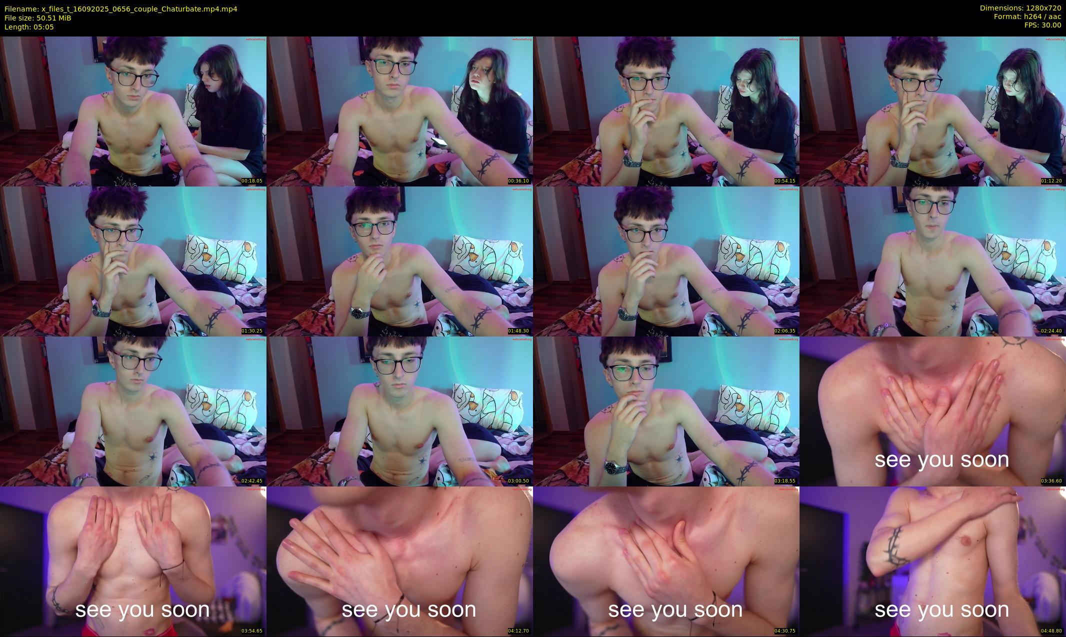 x_files_t — 6 minute Chaturbate couple cam show recording, 720p, Sep 16, 2025