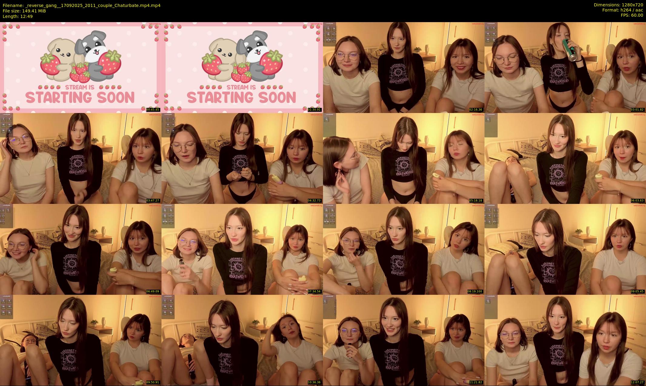 _reverse_gang_ — 13 minute Chaturbate couple cam show recording, 720p, Sep 17, 2025