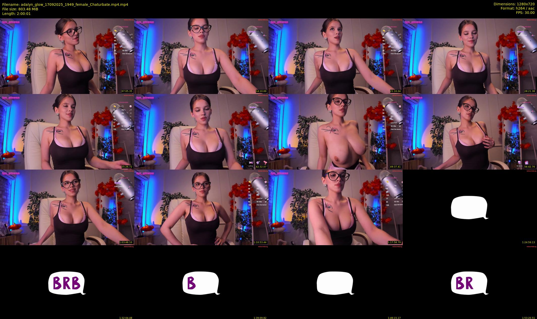 adalyn_glow — 121 minute Chaturbate female cam show recording, 720p, Sep 17, 2025