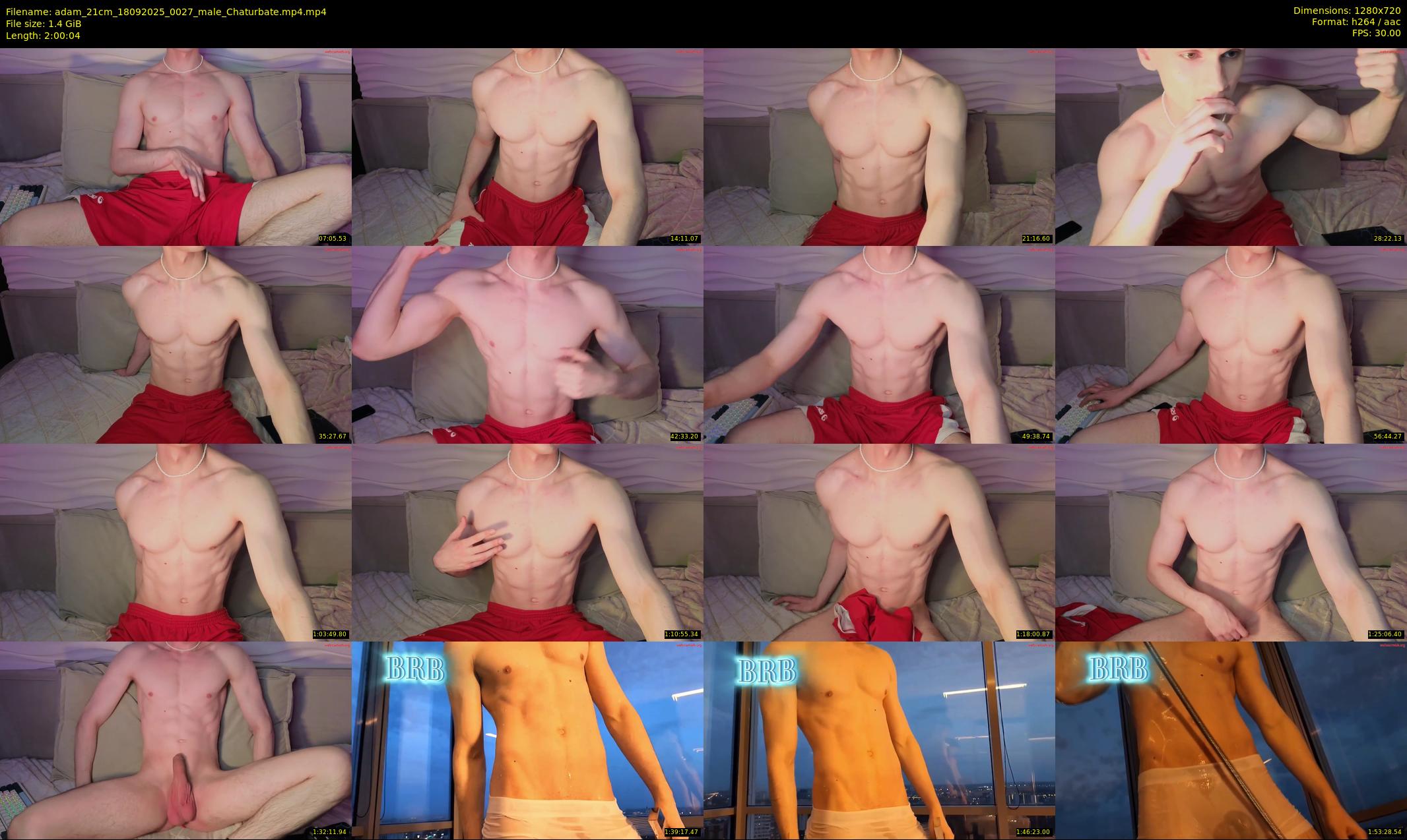 adam_21cm — 121 minute Chaturbate male cam show recording, 720p, Sep 18, 2025