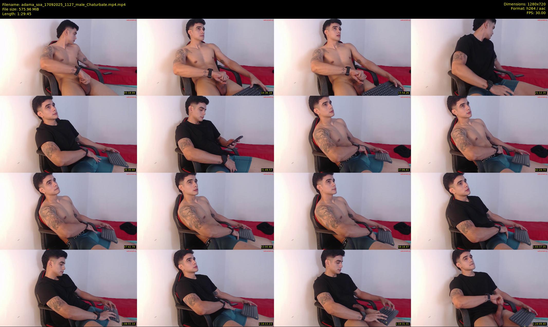 adama_soa — 90 minute Chaturbate male cam show recording, 720p, Sep 17, 2025