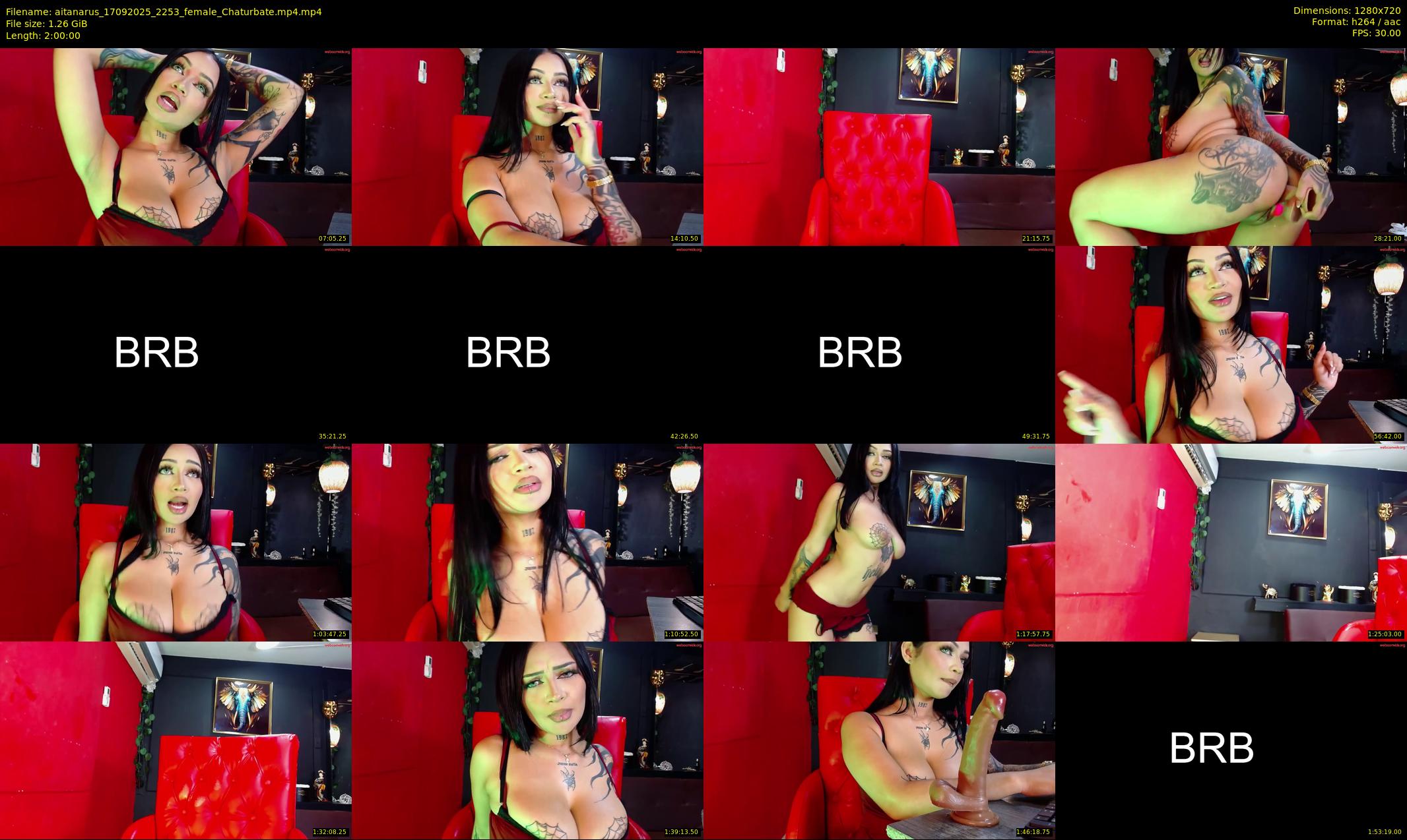 aitanarus — 120 minute Chaturbate female cam show recording, 720p, Sep 17, 2025