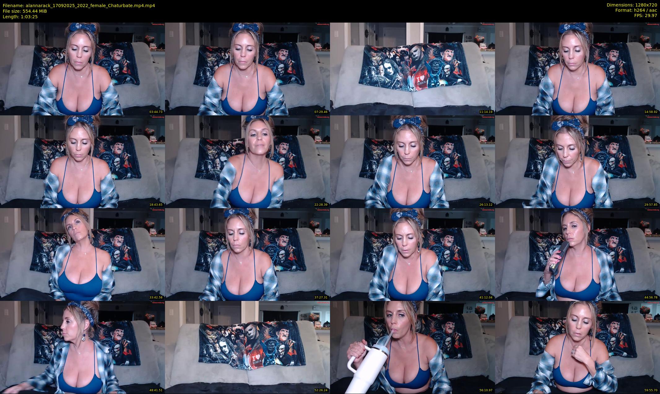 alannarack — 64 minute Chaturbate female cam show recording, 720p, Sep 17, 2025