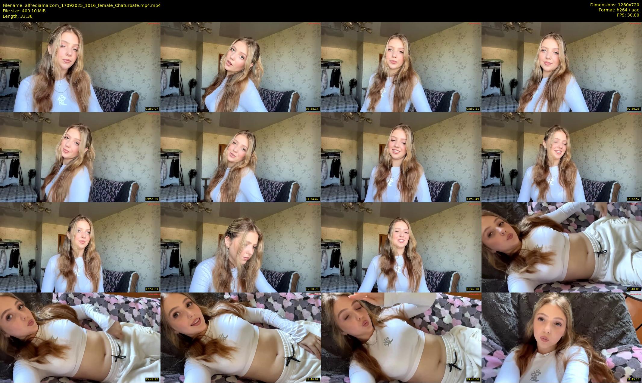 alfrediamalcom — 34 minute Chaturbate female cam show recording, 720p, Sep 17, 2025