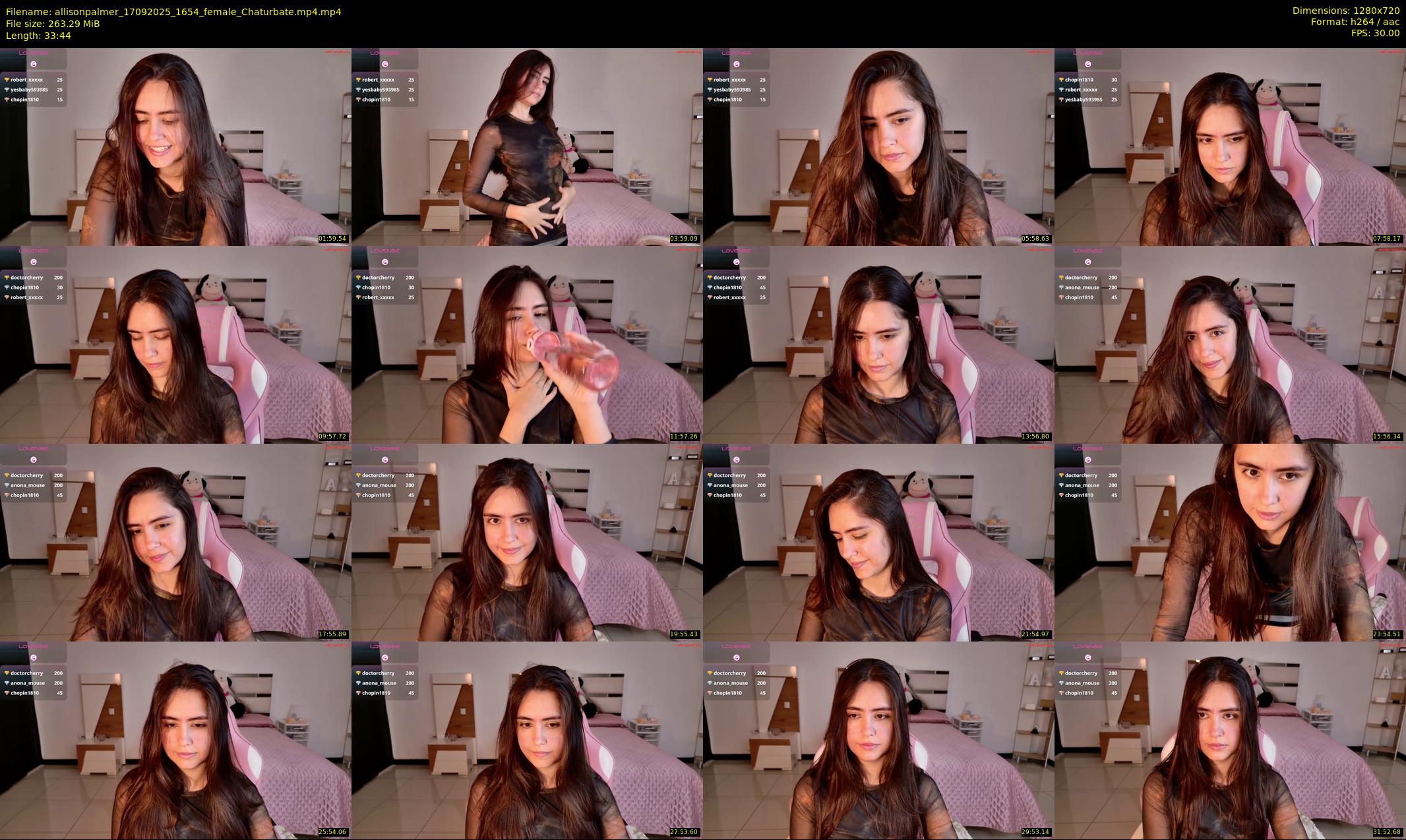 allisonpalmer — 34 minute Chaturbate female cam show recording, 720p, Sep 17, 2025