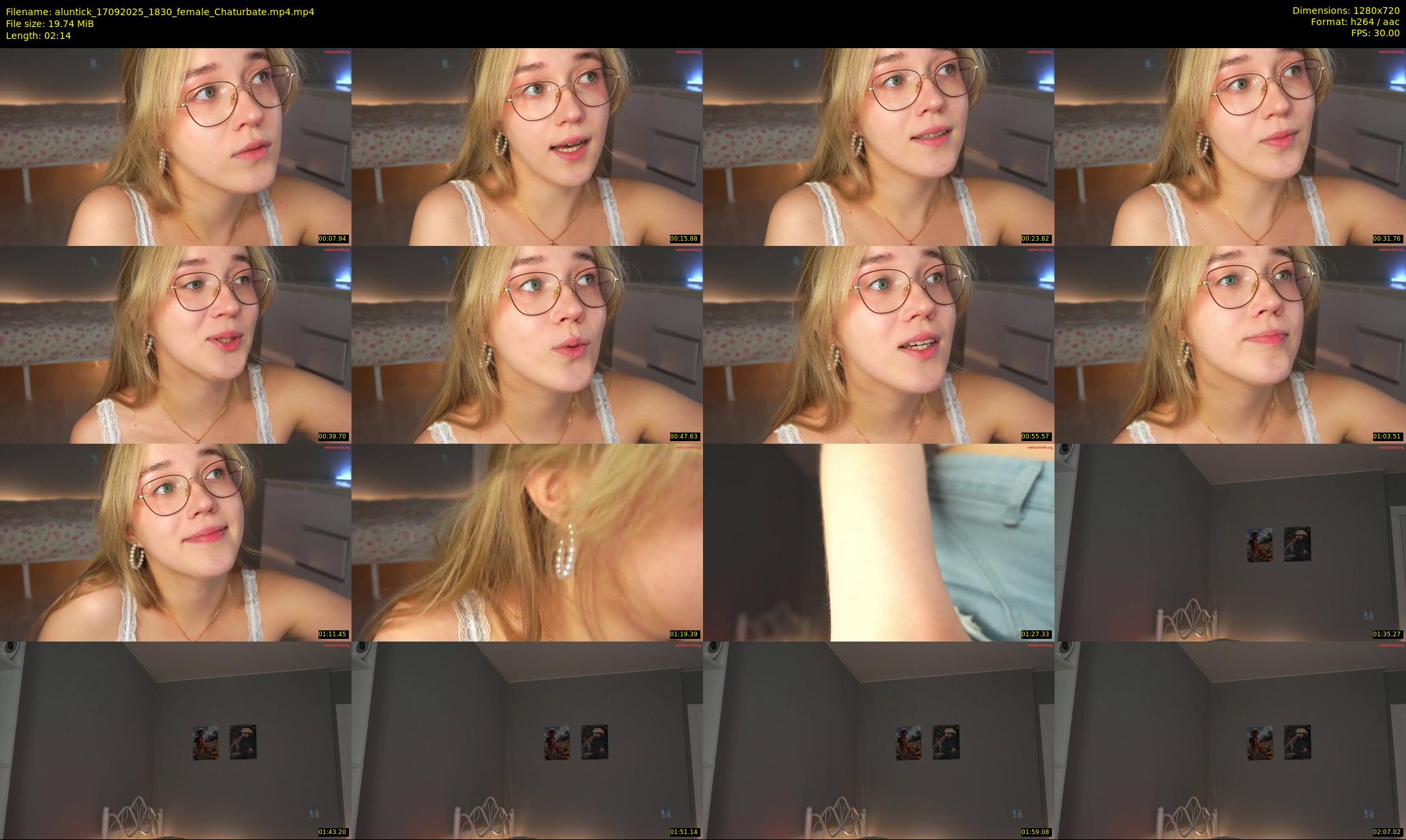 aluntick — 3 minute Chaturbate female cam show recording, 720p, Sep 17, 2025