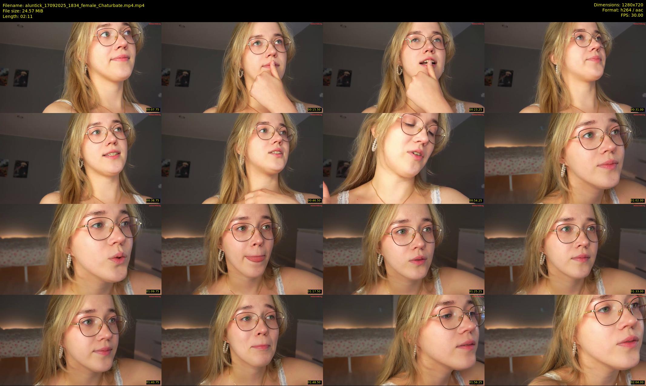 aluntick — 3 minute Chaturbate female cam show recording, 720p, Sep 17, 2025