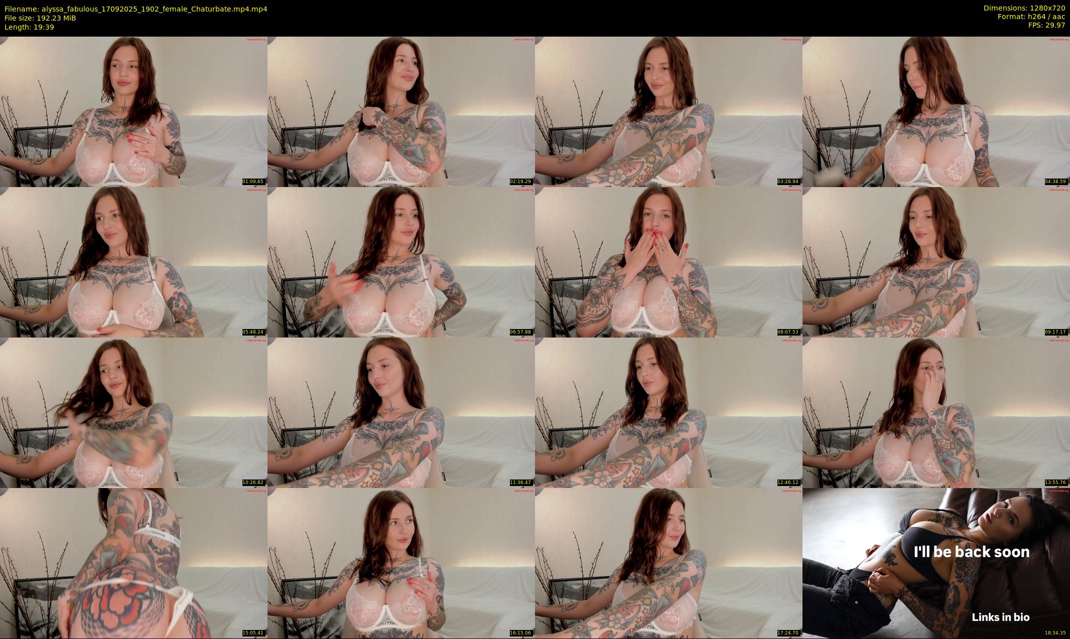 alyssa_fabulous — 20 minute Chaturbate female cam show recording, 720p, Sep 17, 2025