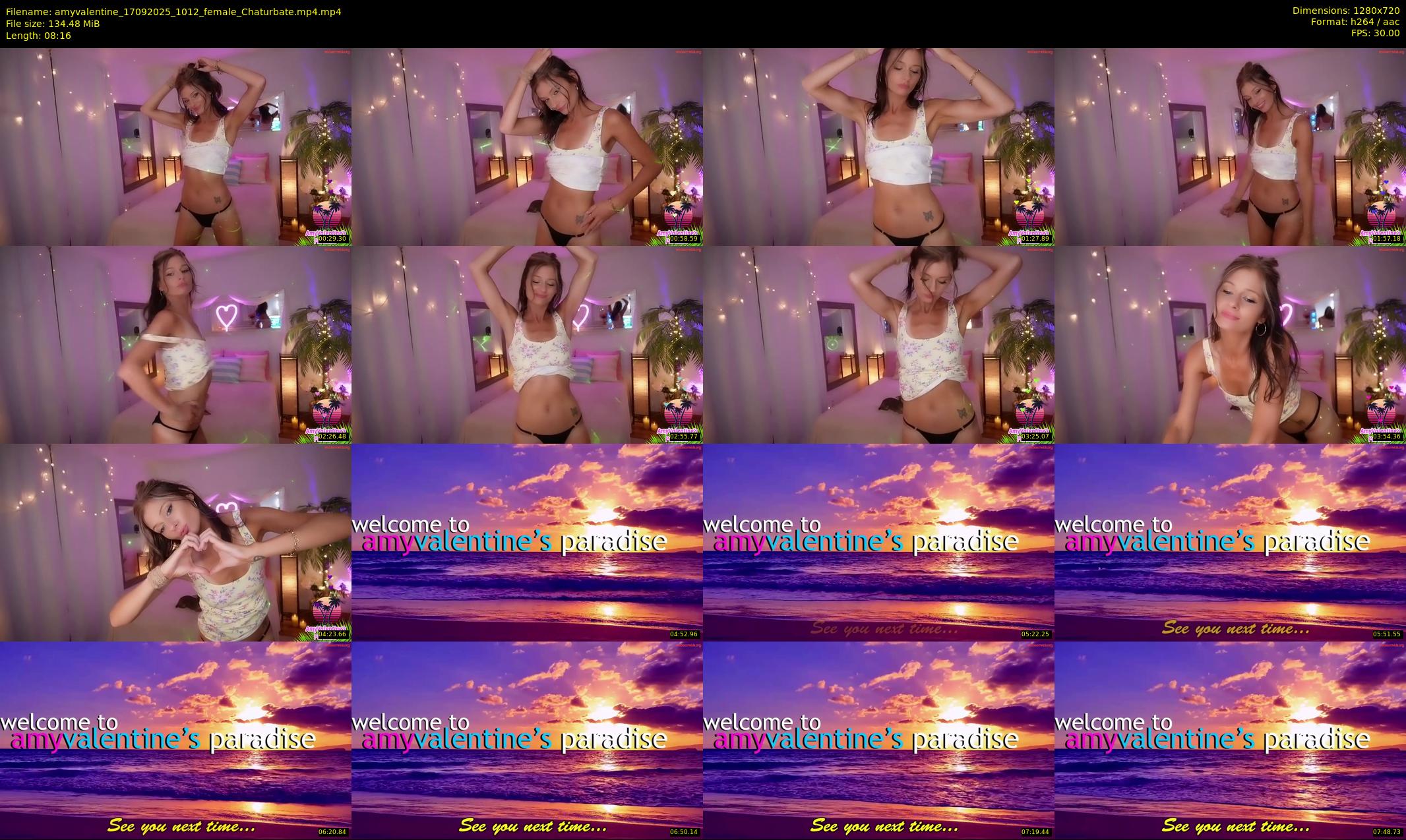 amyvalentine — 9 minute Chaturbate female cam show recording, 720p, Sep 17, 2025