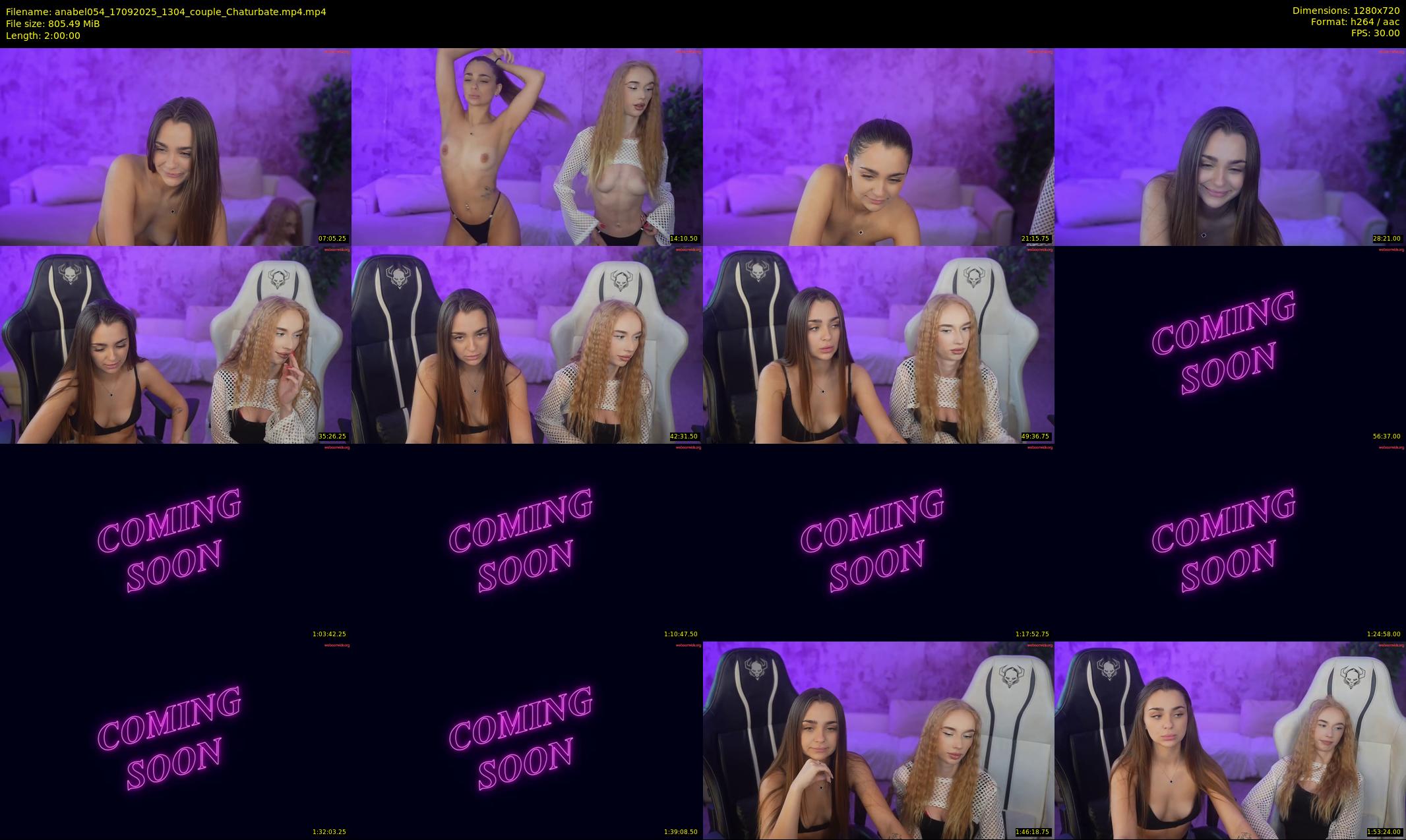 anabel054 — 120 minute Chaturbate female cam show recording, 720p, Sep 17, 2025