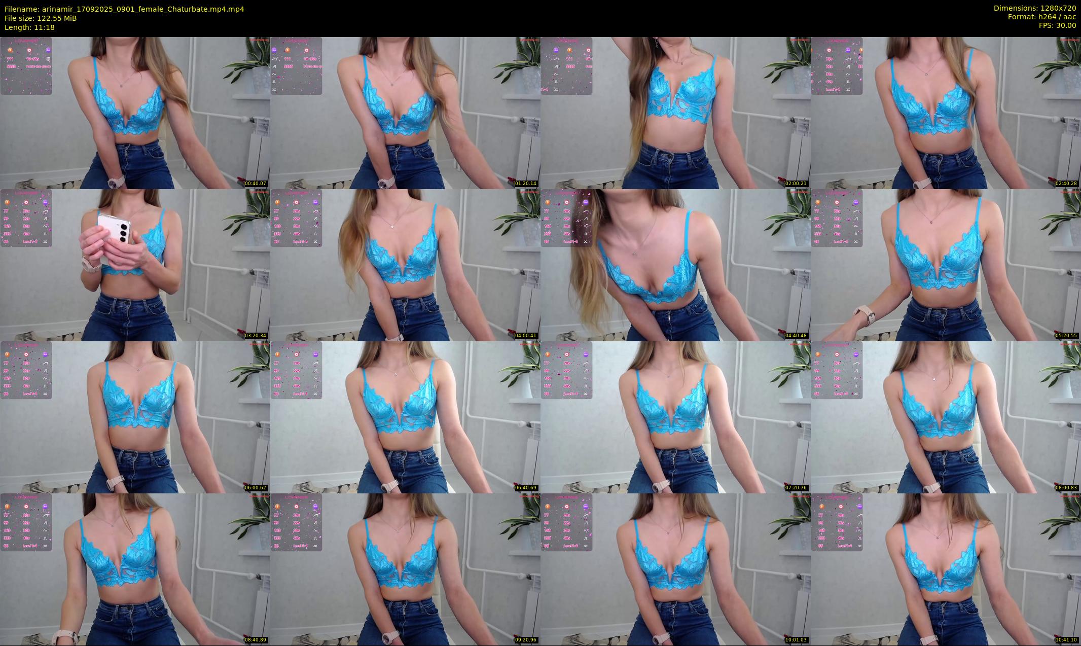 arinamir — 12 minute Chaturbate female cam show recording, 720p, Sep 17, 2025
