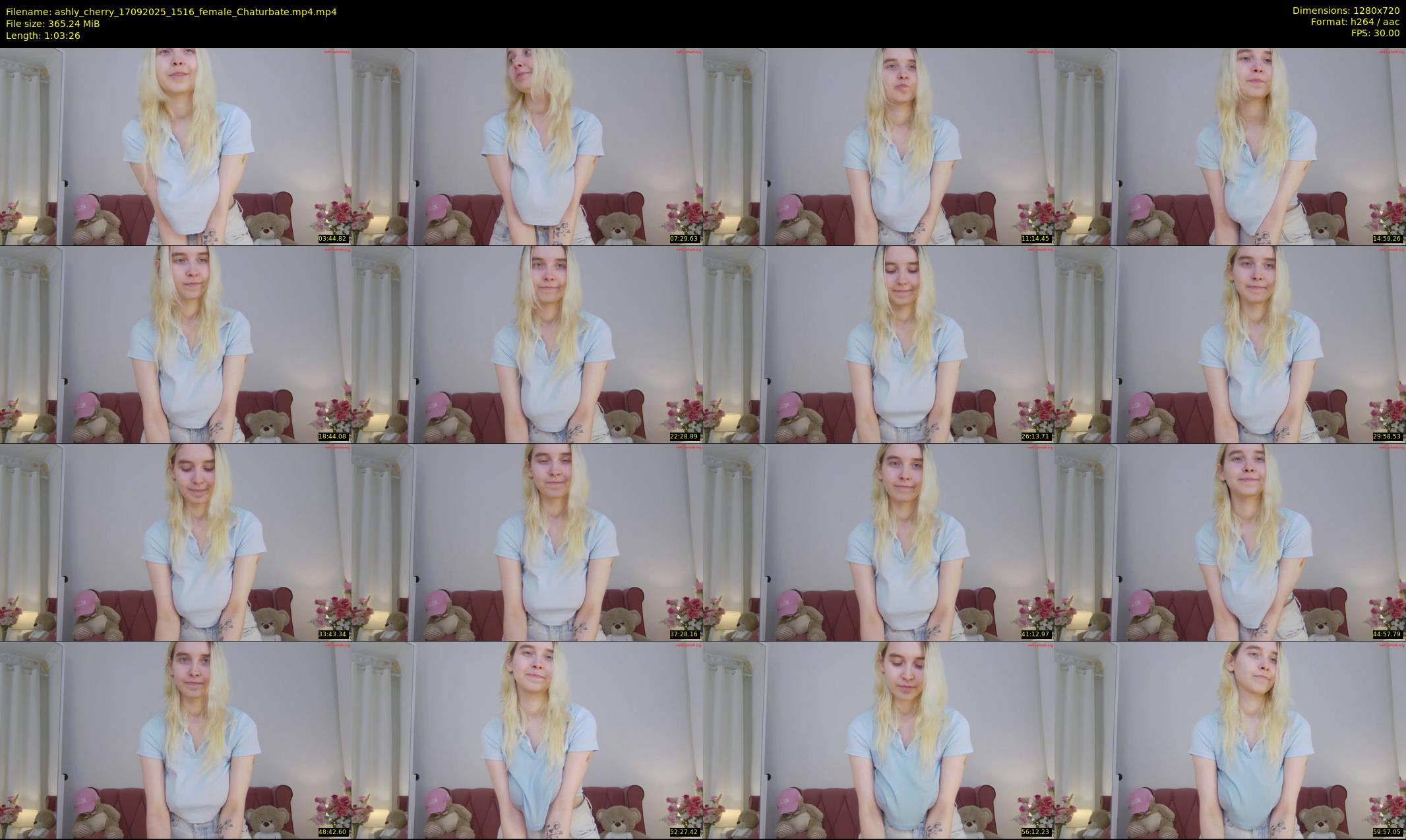 ashly_cherry — 64 minute Chaturbate female cam show recording, 720p, Sep 17, 2025