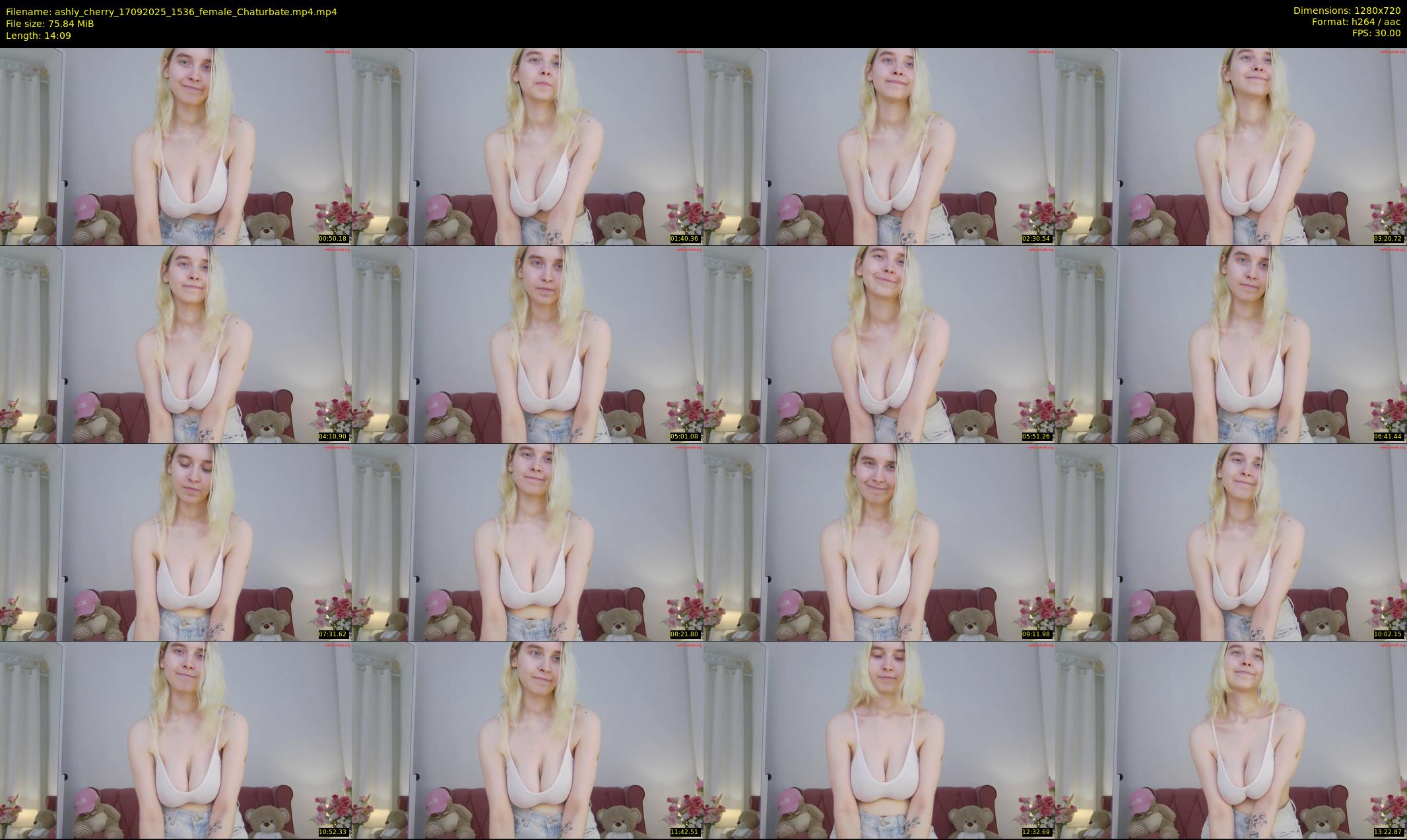 ashly_cherry — 15 minute Chaturbate female cam show recording, 720p, Sep 17, 2025