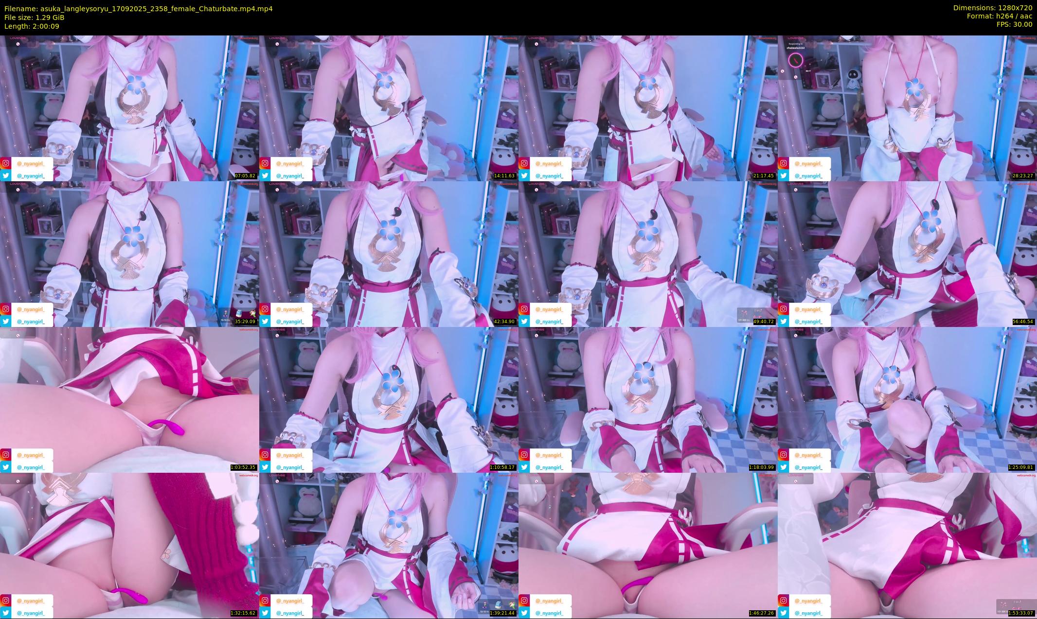 asuka_langleysoryu — 121 minute Chaturbate female cam show recording, 720p, Sep 17, 2025