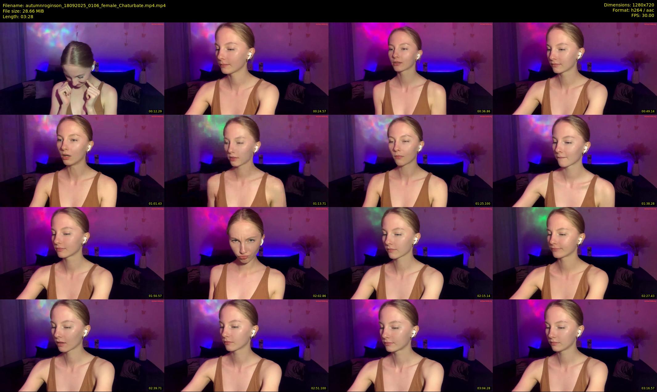 autumnroginson — 4 minute Chaturbate female cam show recording, 720p, Sep 18, 2025
