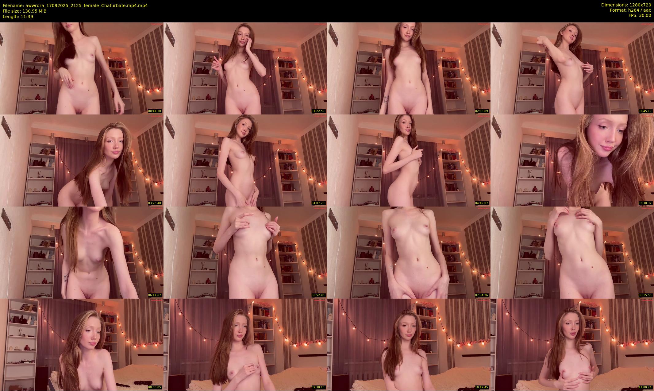 awwrora — 12 minute Chaturbate female cam show recording, 720p, Sep 17, 2025