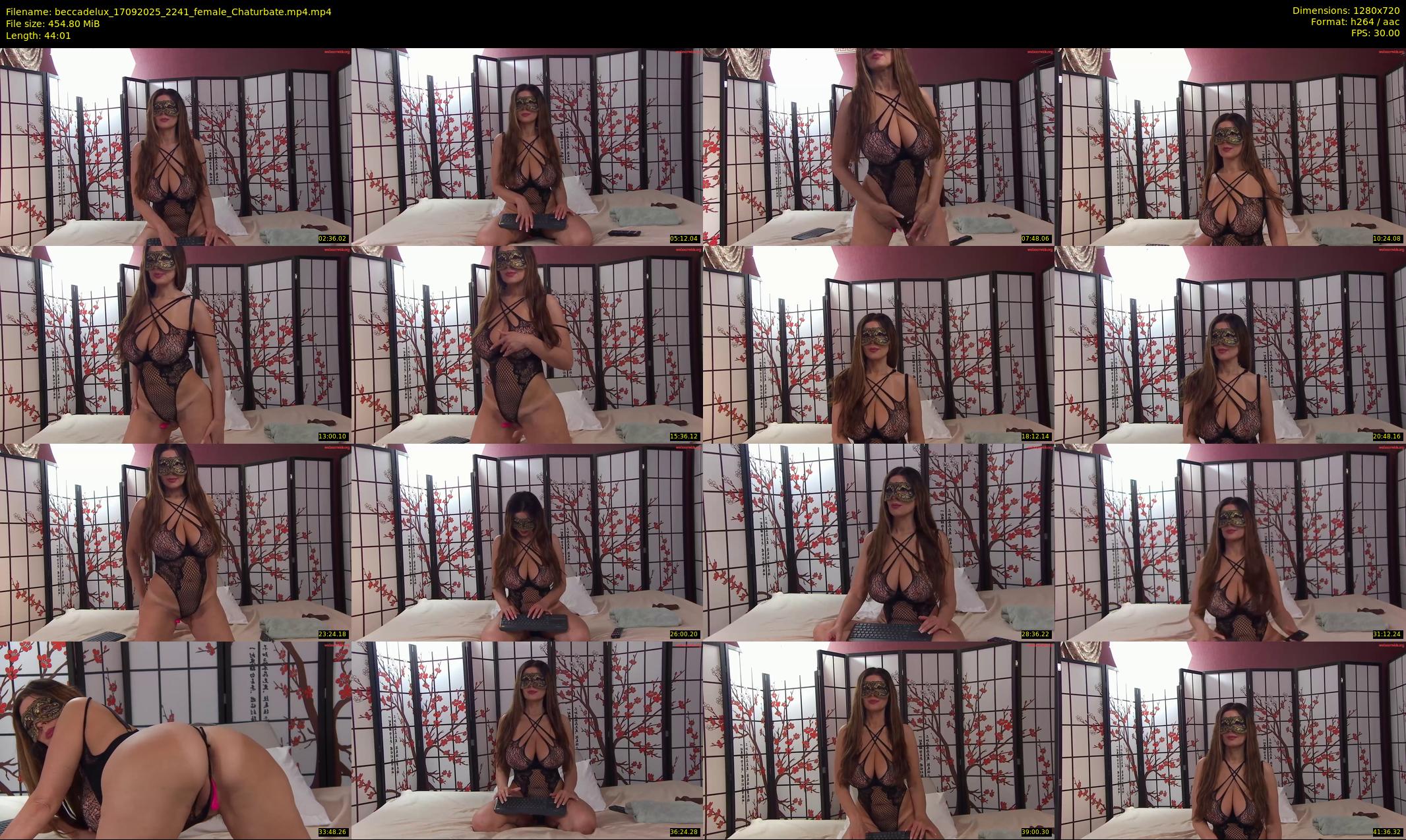 beccadelux — 45 minute Chaturbate female cam show recording, 720p, Sep 17, 2025