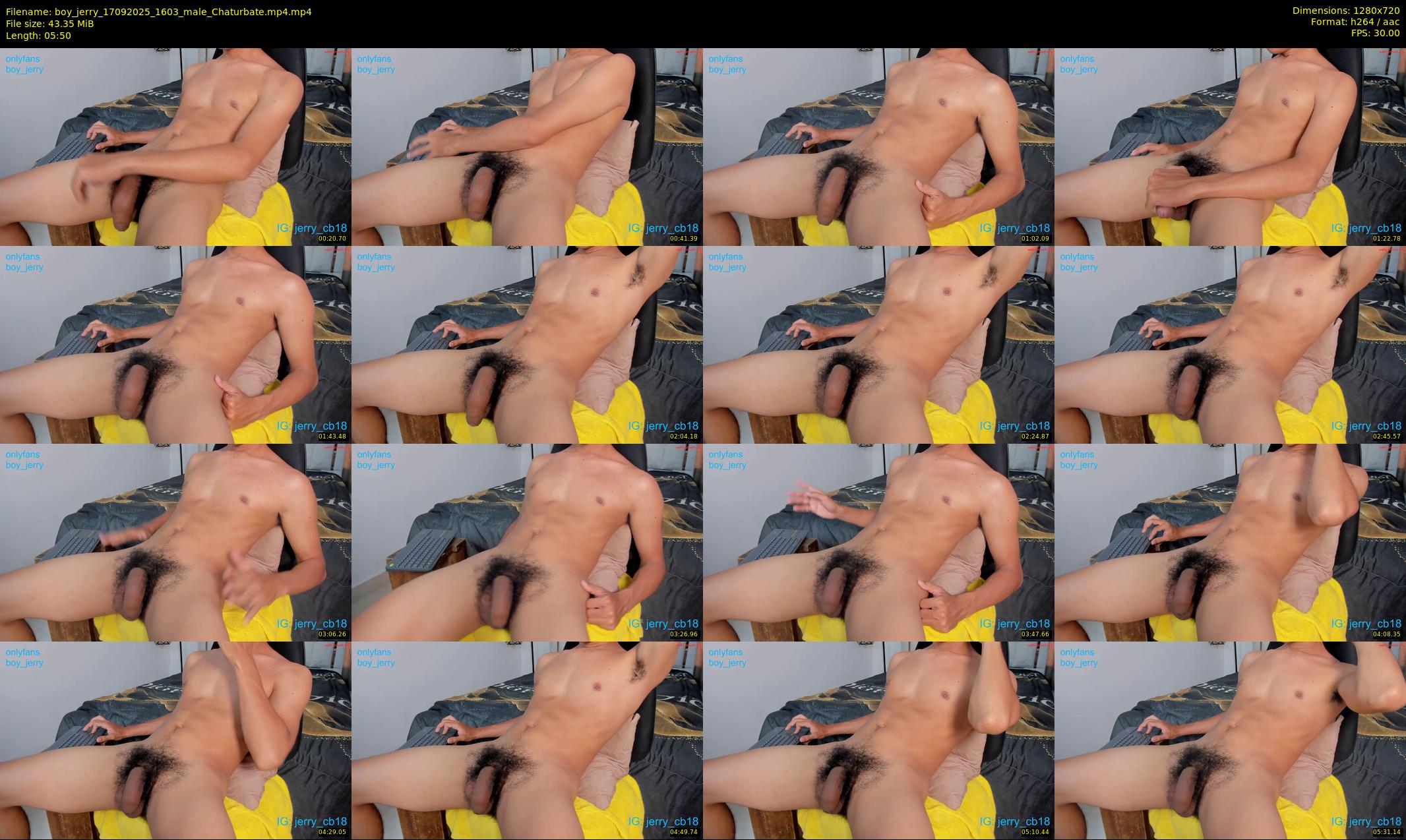 boy_jerry — 6 minute Chaturbate male cam show recording, 720p, Sep 17, 2025