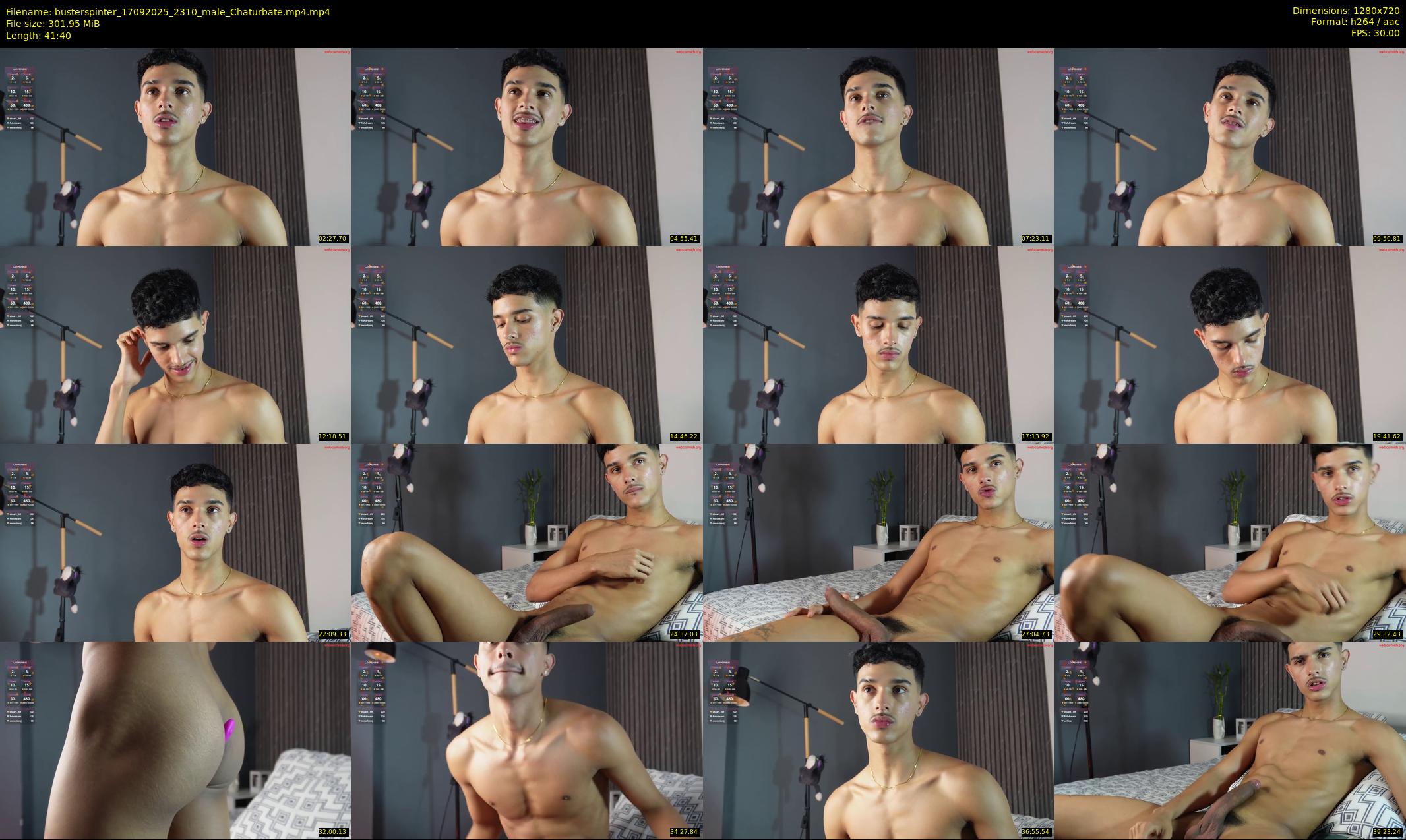 busterspinter — 42 minute Chaturbate male cam show recording, 720p, Sep 17, 2025