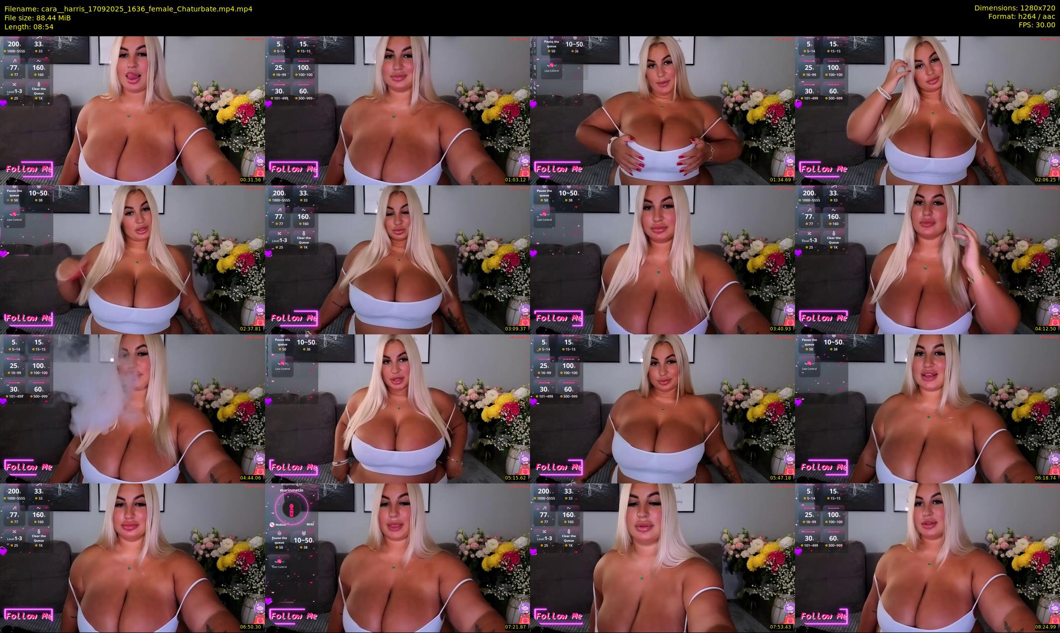 cara__harris — 9 minute Chaturbate female cam show recording, 720p, Sep 17, 2025