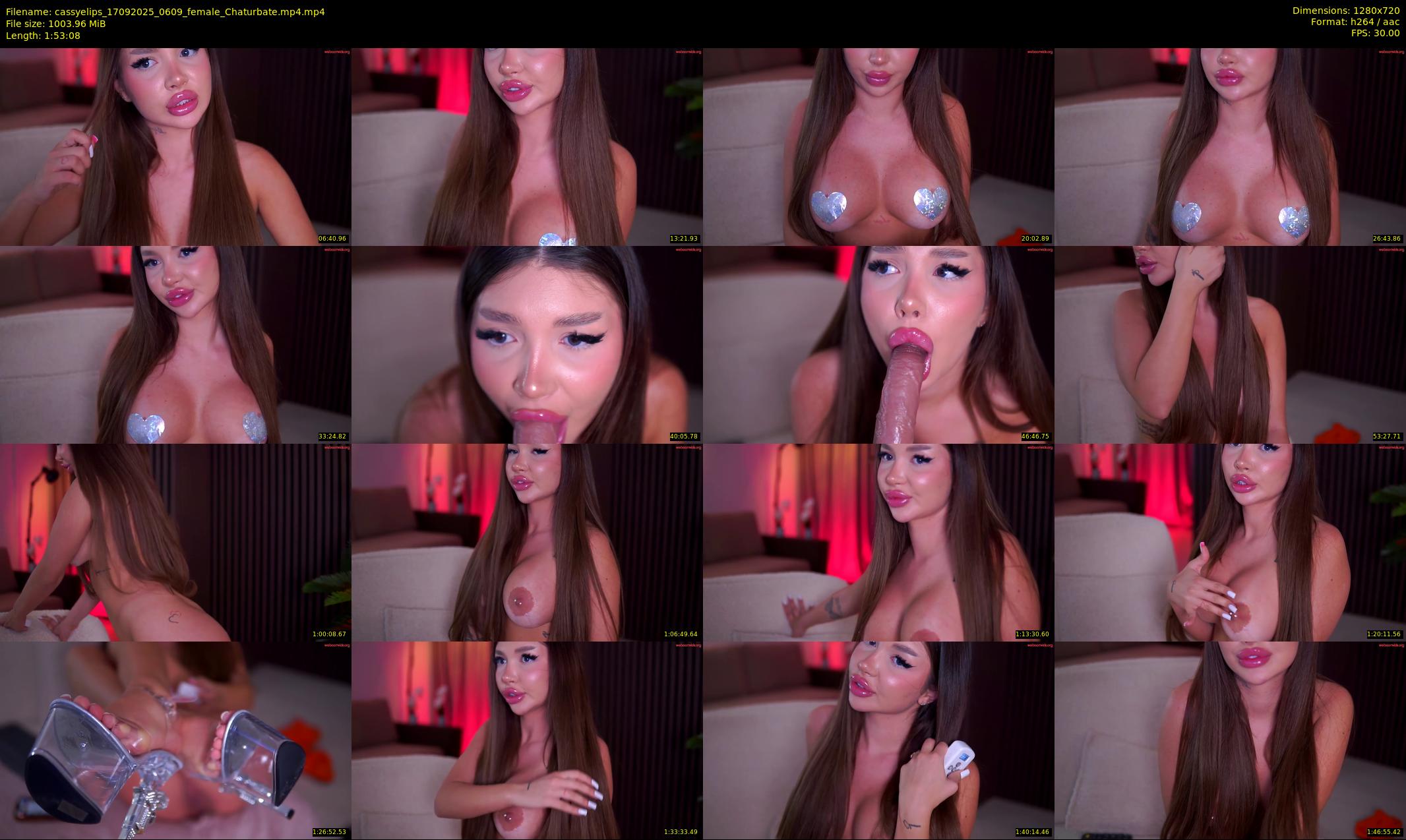 cassyelips — 114 minute Chaturbate female cam show recording, 720p, Sep 17, 2025