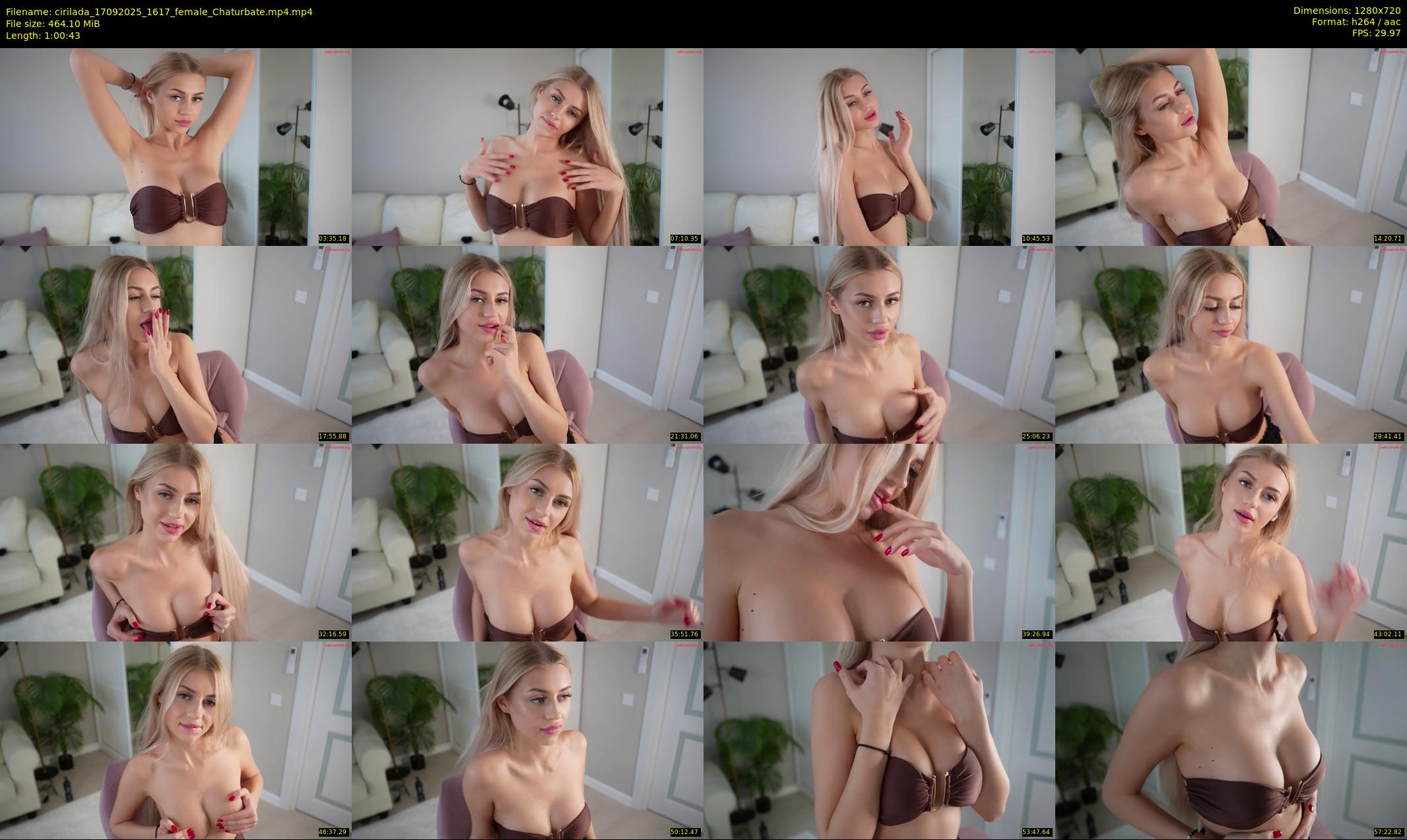 cirilada — 61 minute Chaturbate female cam show recording, 720p, Sep 17, 2025