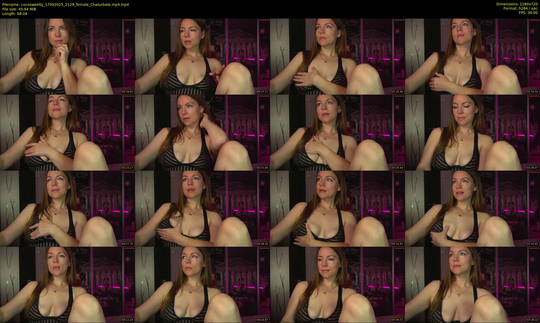 cocosweetty — 9 minute Chaturbate female cam show recording, 720p, Sep 17, 2025