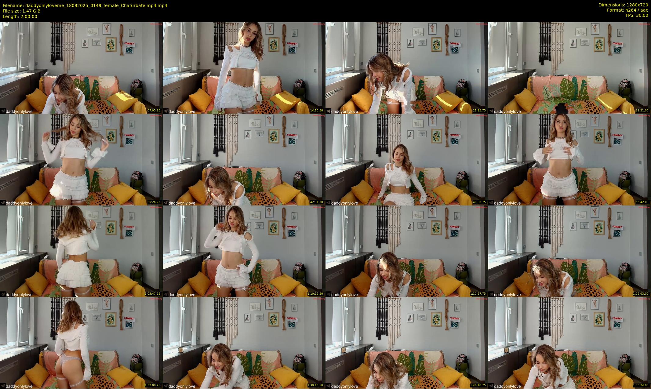 daddyonlyloveme — 120 minute Chaturbate female cam show recording, 720p, Sep 18, 2025