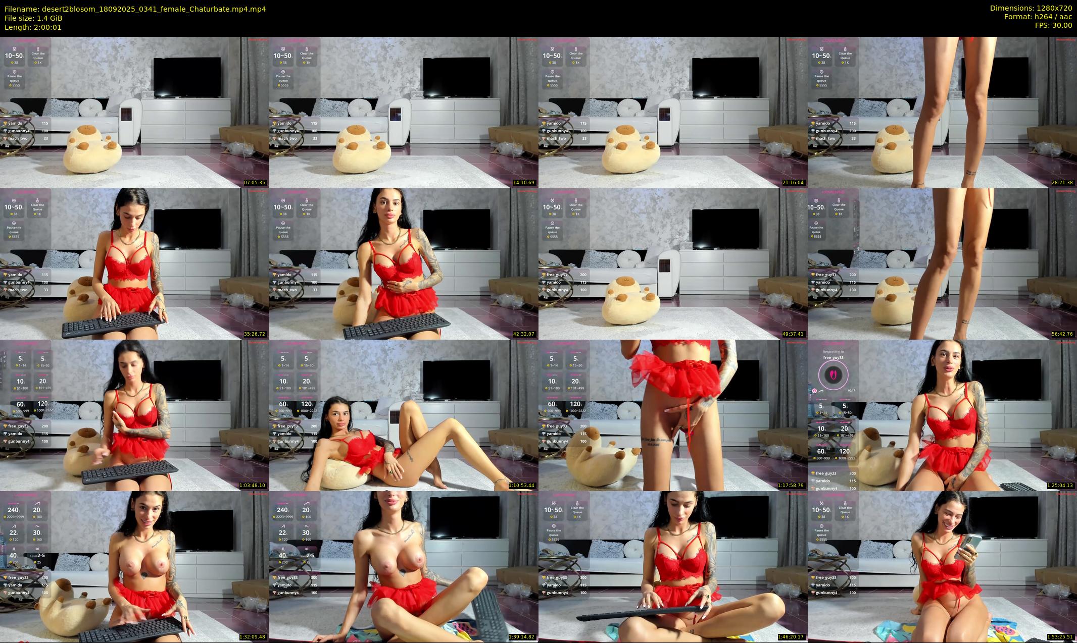 desert2blosom — 121 minute Chaturbate female cam show recording, 720p, Sep 18, 2025