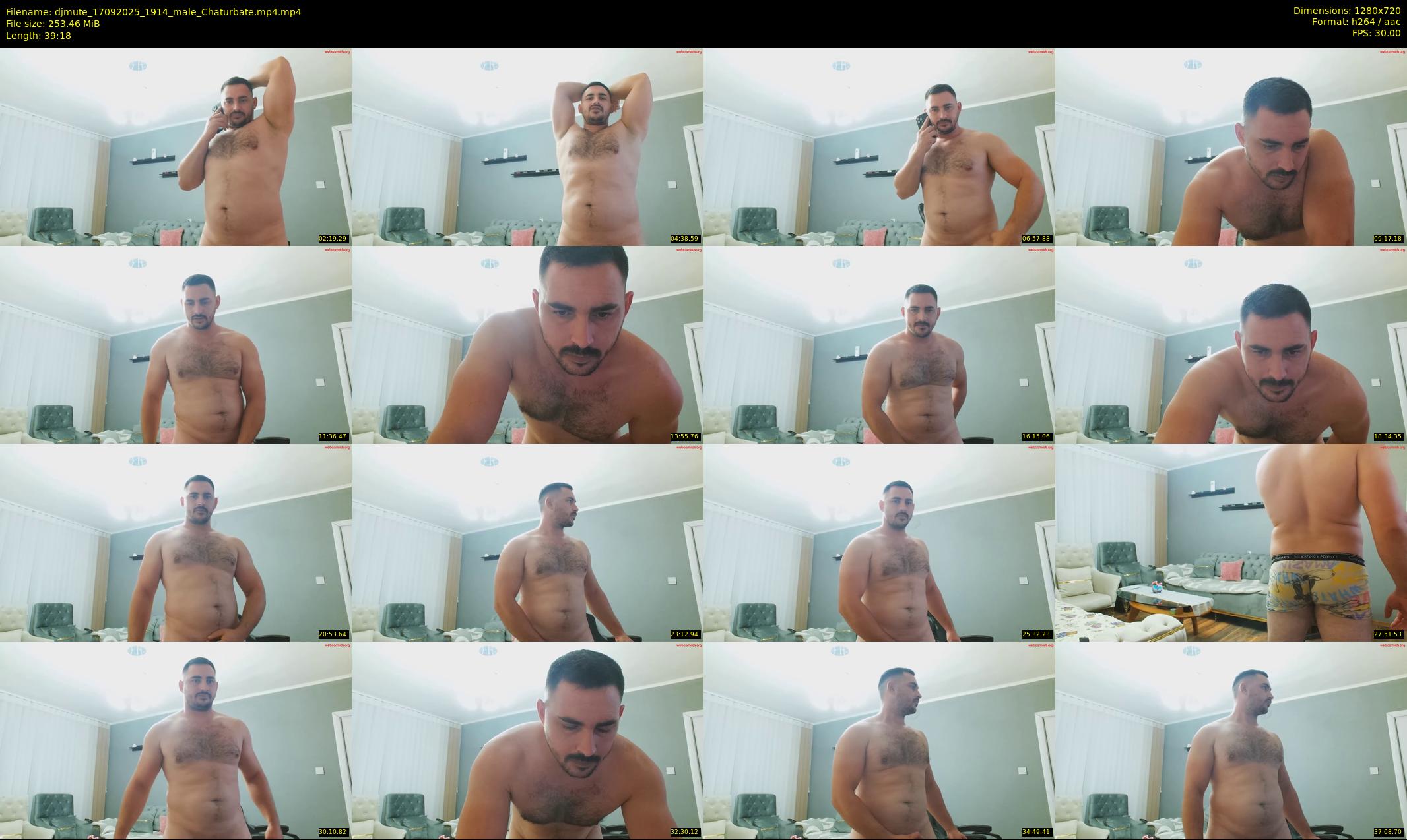 djmute — 40 minute Chaturbate male cam show recording, 720p, Sep 17, 2025