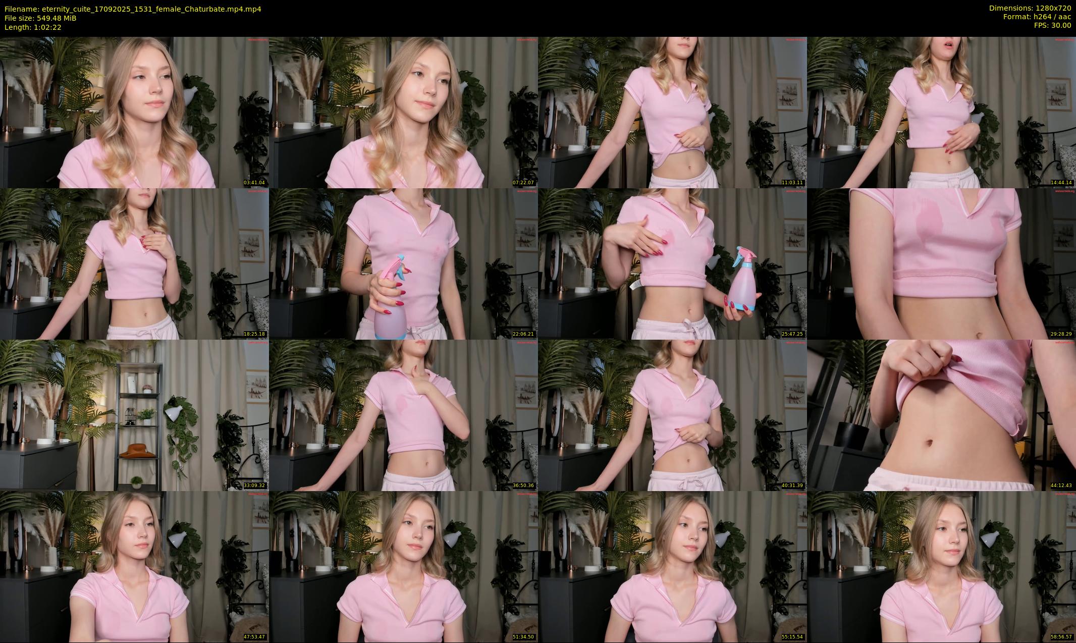 eternity_cuite — 63 minute Chaturbate female cam show recording, 720p, Sep 17, 2025