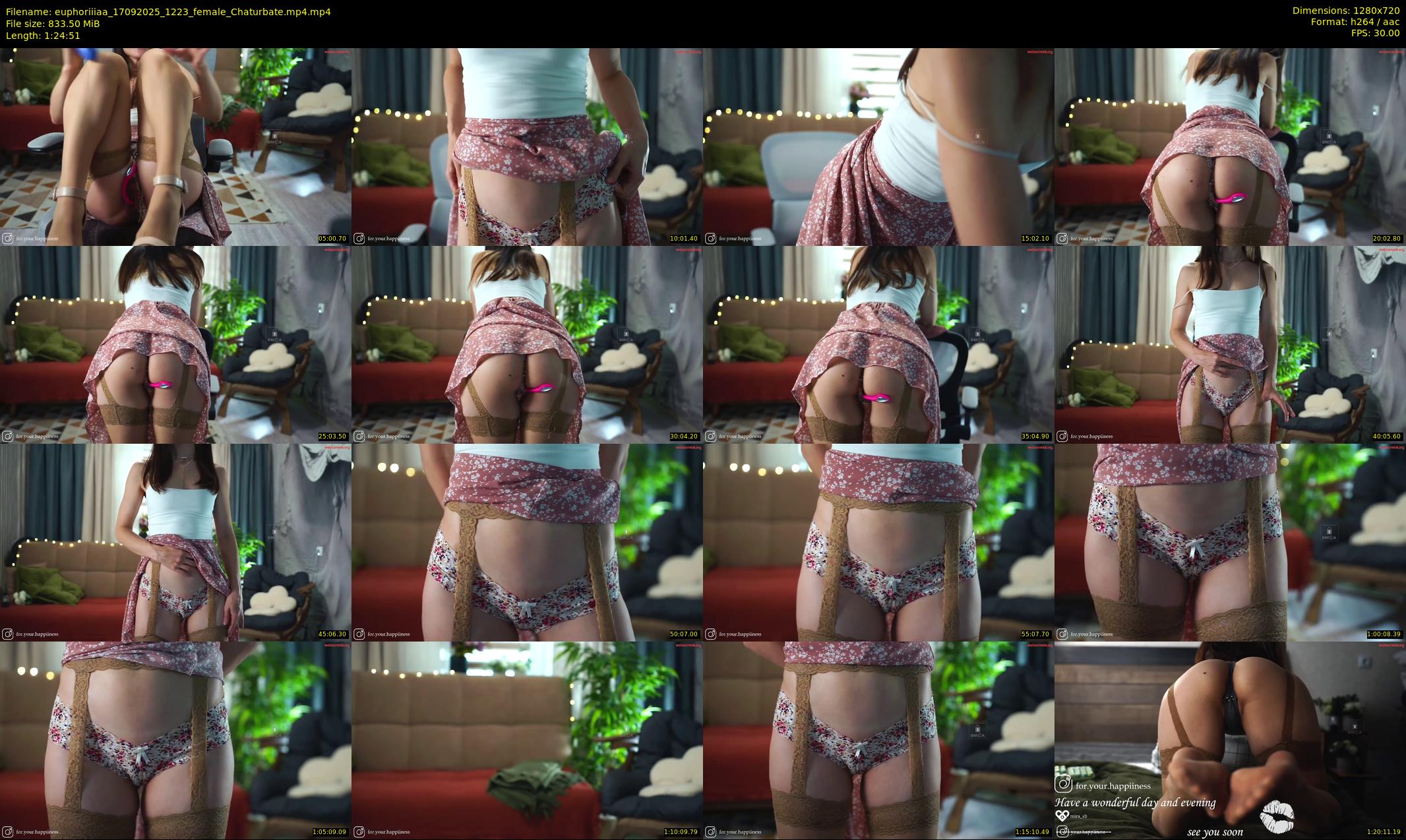 euphoriiiaa — 85 minute Chaturbate female cam show recording, 720p, Sep 17, 2025