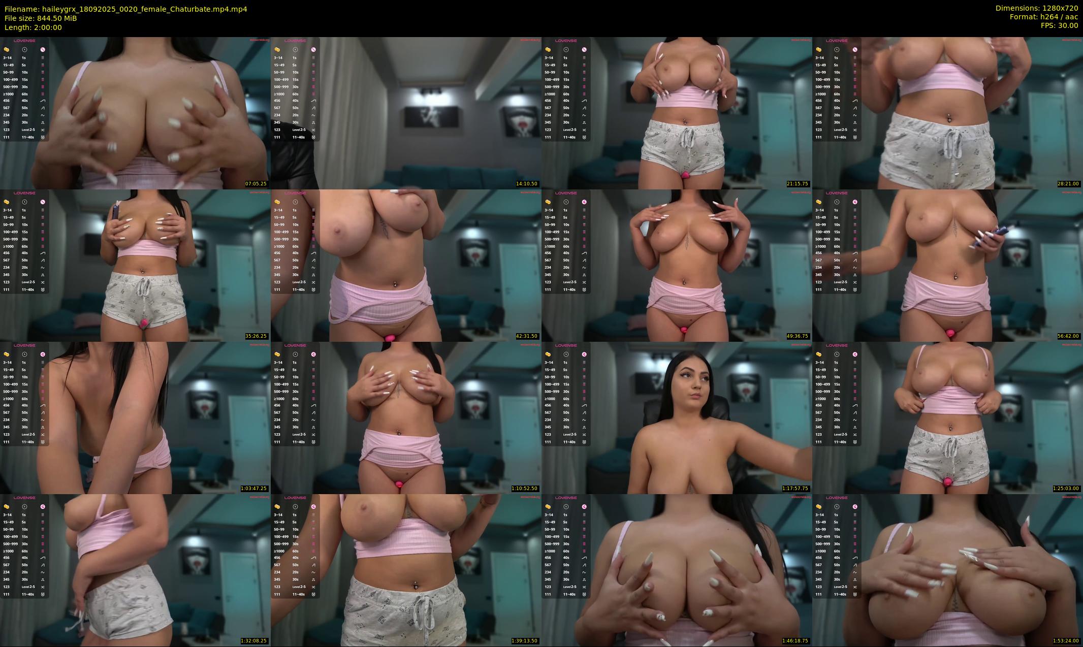 haileygrx — 120 minute Chaturbate female cam show recording, 720p, Sep 18, 2025