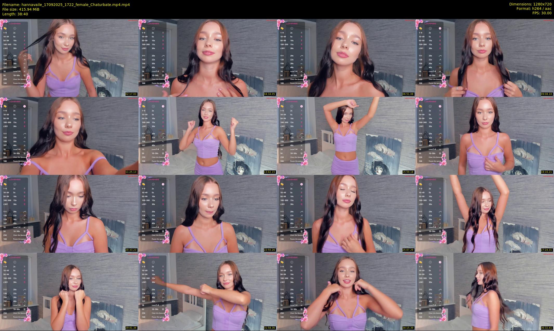hannavaile — 39 minute Chaturbate female cam show recording, 720p, Sep 17, 2025