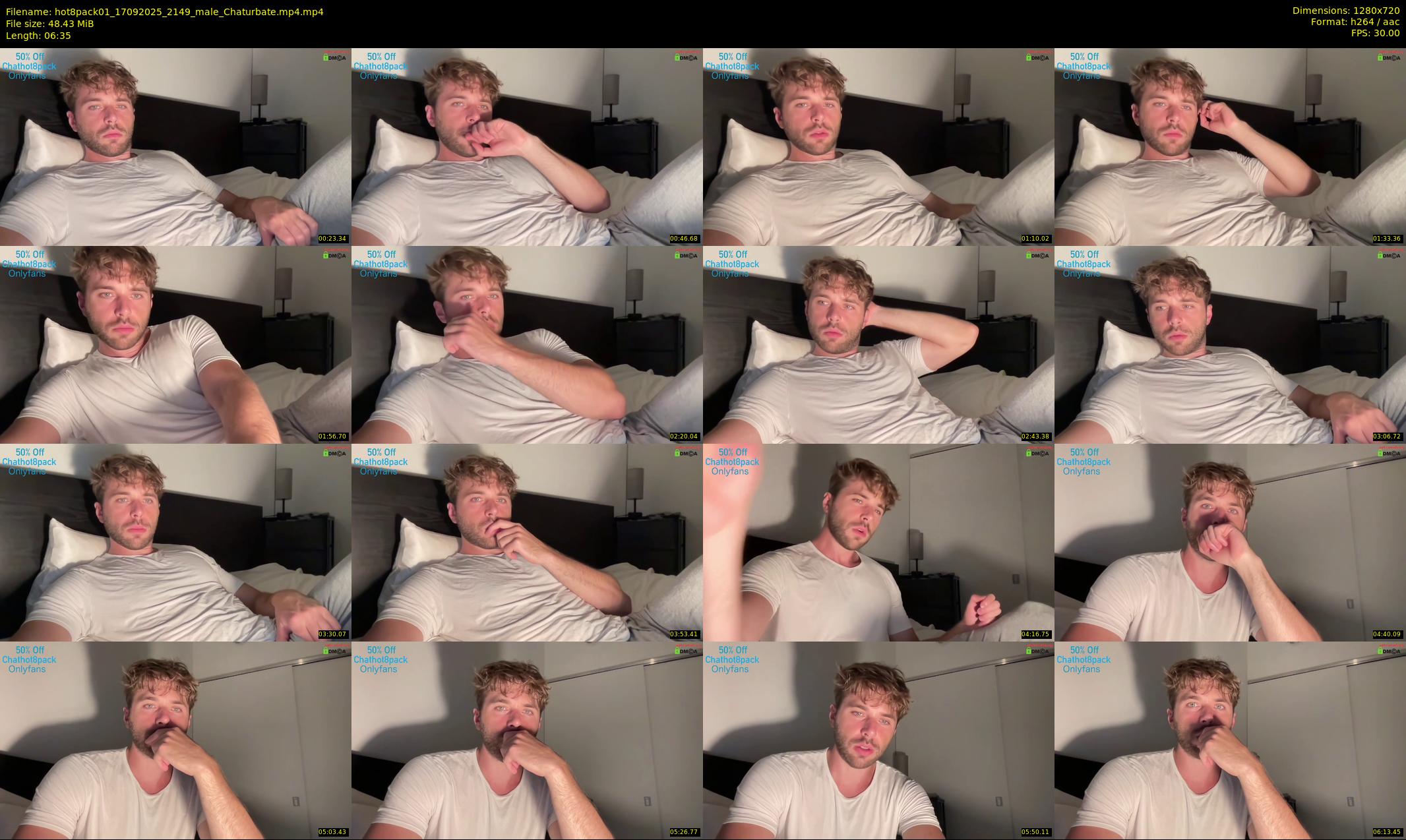 hot8pack01 — 7 minute Chaturbate male cam show recording, 720p, Sep 17, 2025