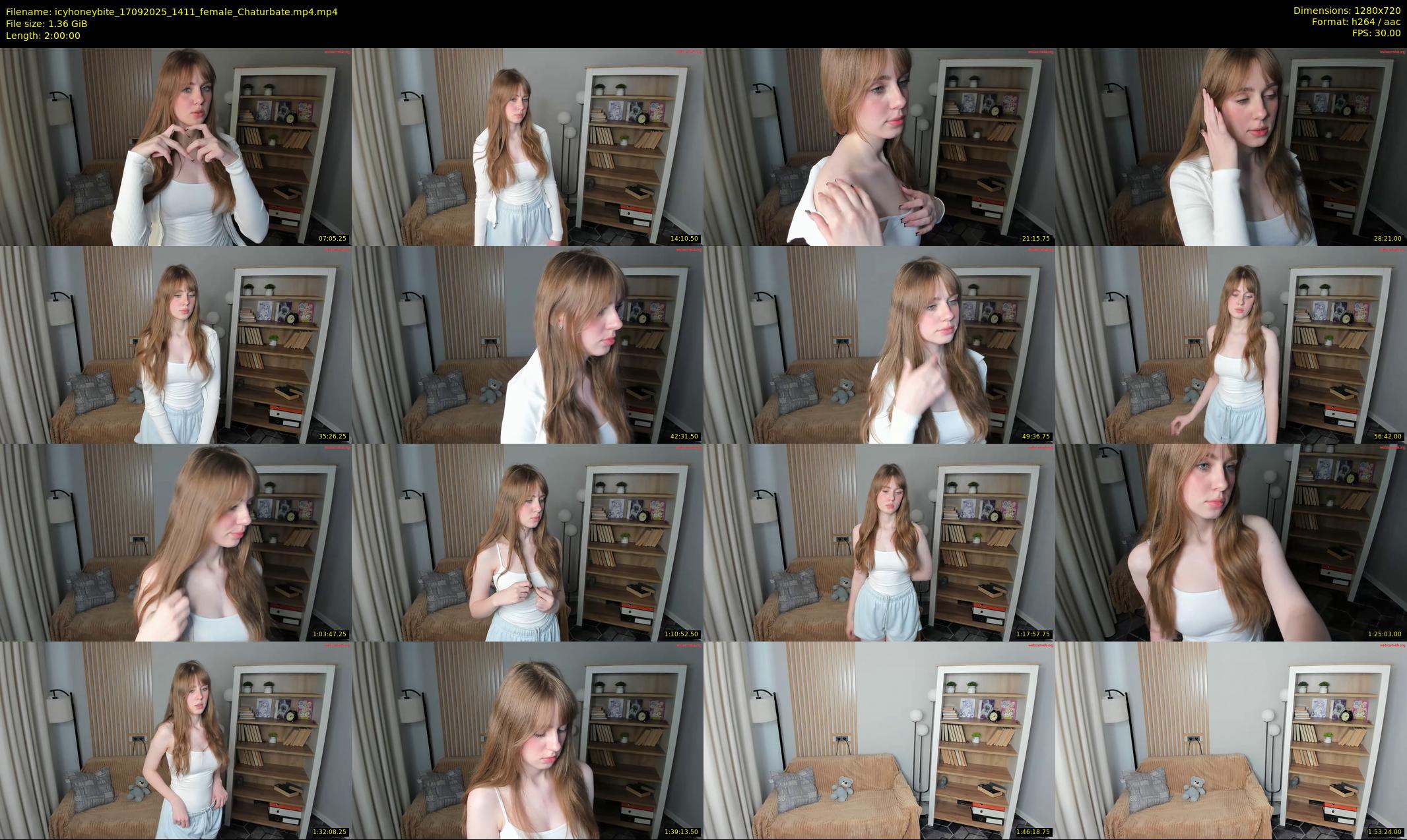 icyhoneybite — 120 minute Chaturbate female cam show recording, 720p, Sep 17, 2025