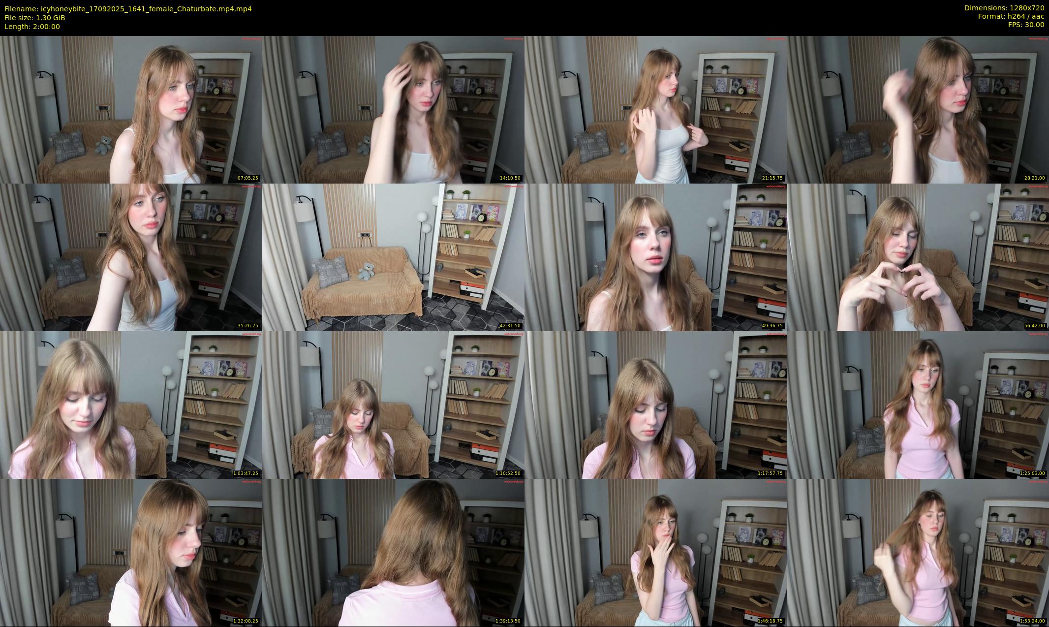 icyhoneybite — 120 minute Chaturbate female cam show recording, 720p, Sep 17, 2025