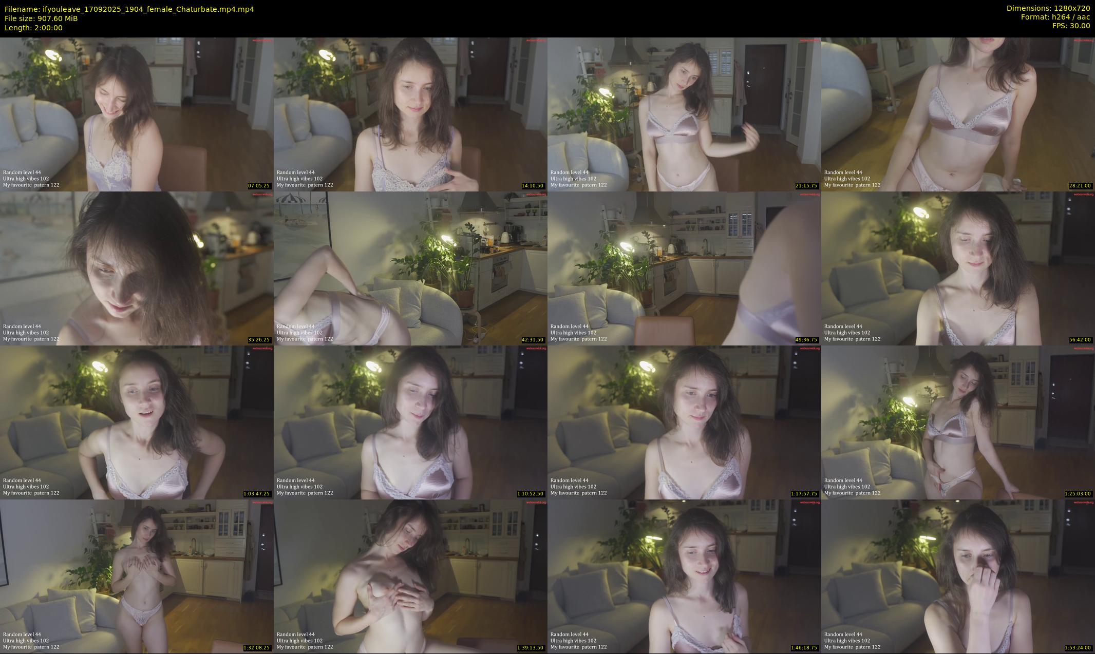 ifyouleave — 120 minute Chaturbate female cam show recording, 720p, Sep 17, 2025